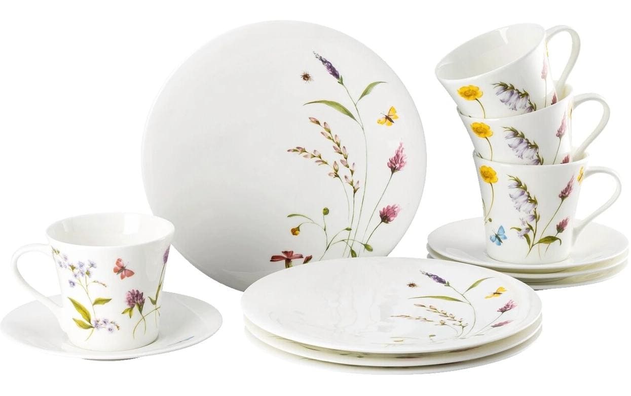 Hutschenreuther Kaffeeservice "Nora Spring Vibes Set 12-teilig" Porzellan-Geschirrset