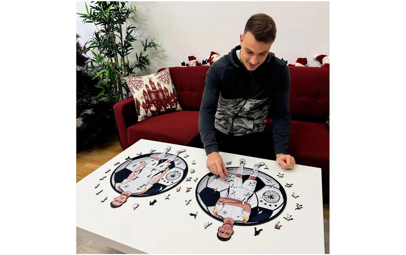 Puzzle »Iconic Jamal Musiala (Deutsche Nationalmannschaft)«, Holzart: Birke (Herkunftsland: China)