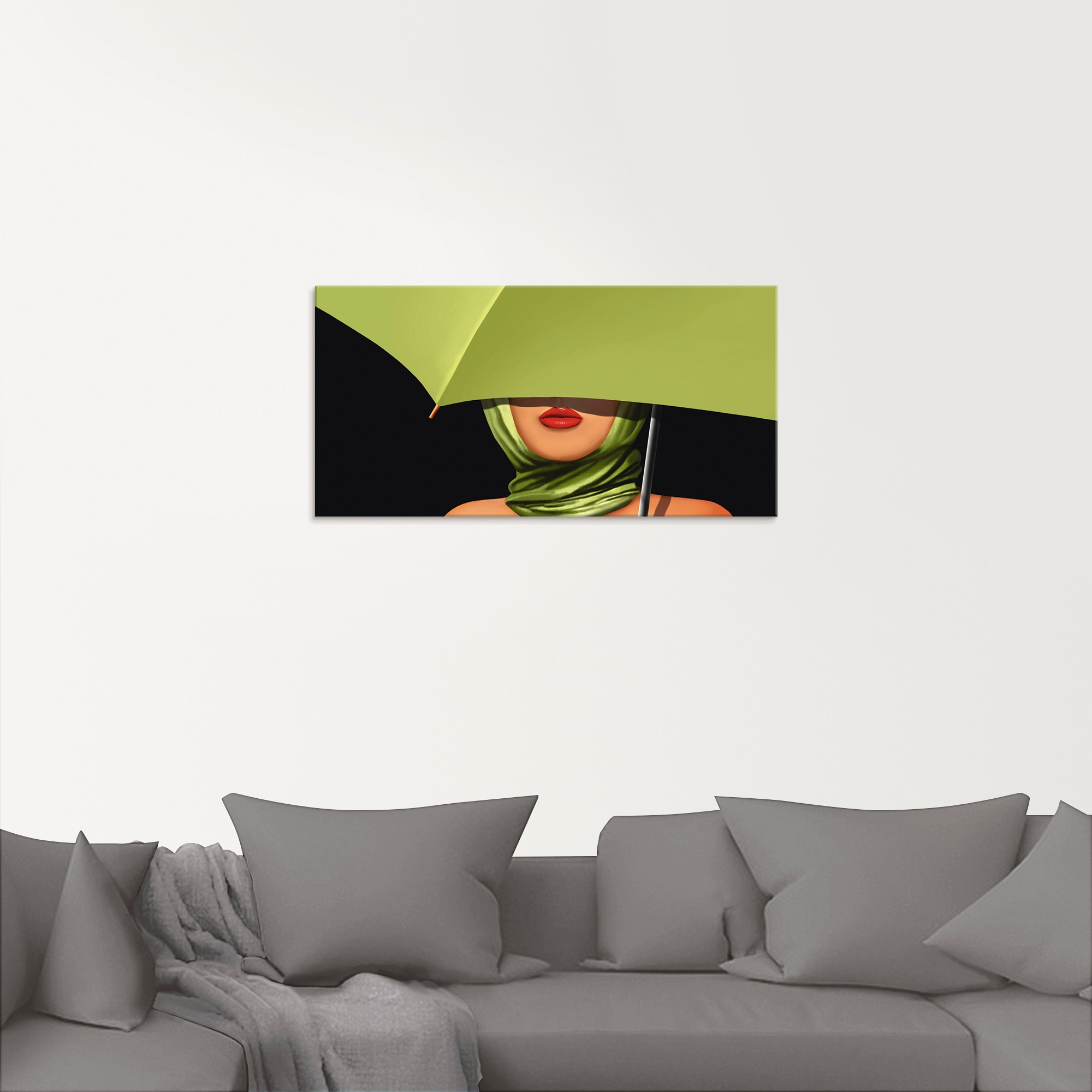 Artland Glasbild »Rote Lippen«, Mode, (1 St.), in verschiedenen Grössen