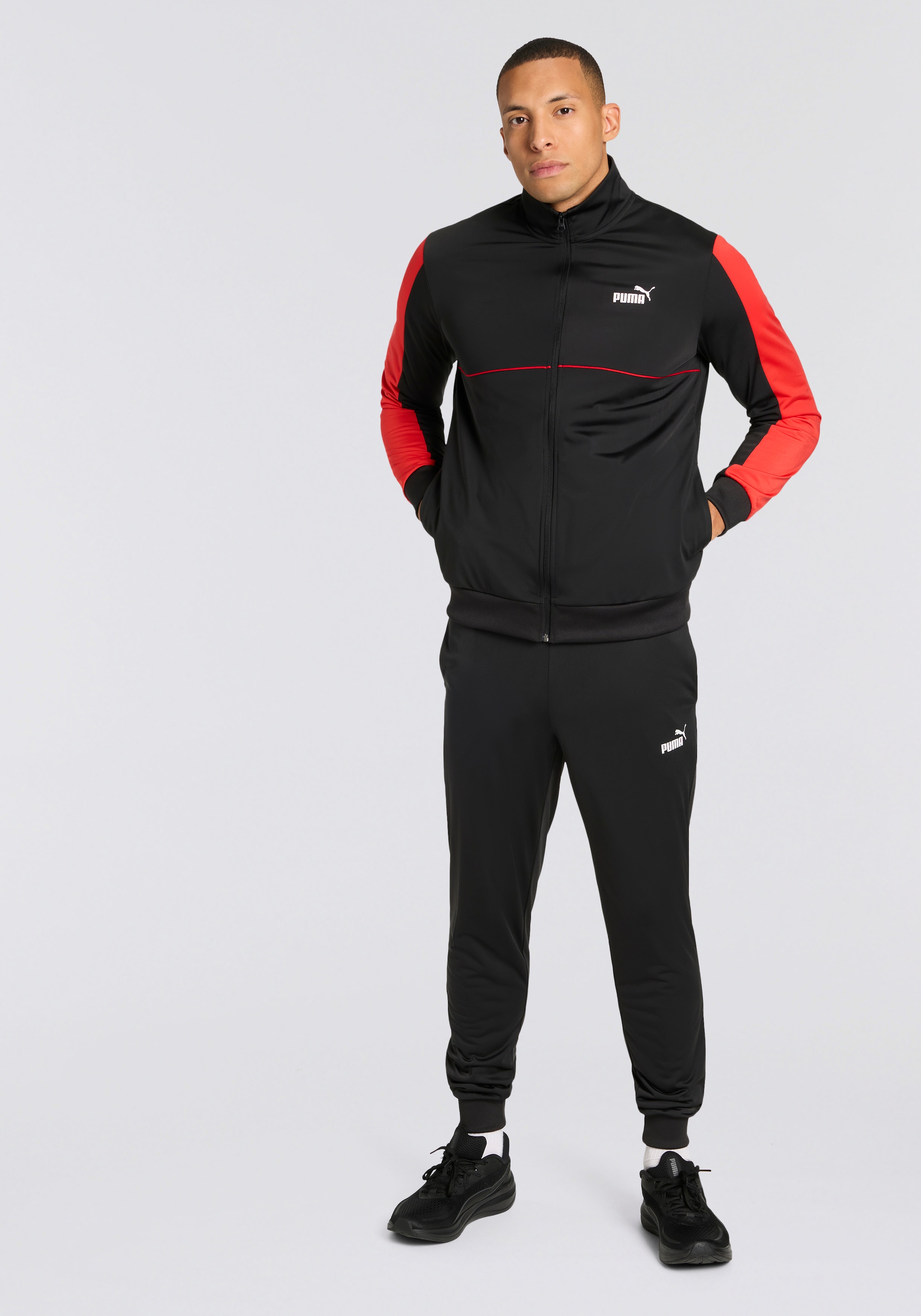 PUMA Trainingsanzug »SPORT POLY SUIT« 2 Stk. zweiteiliges Set, Regular Fit