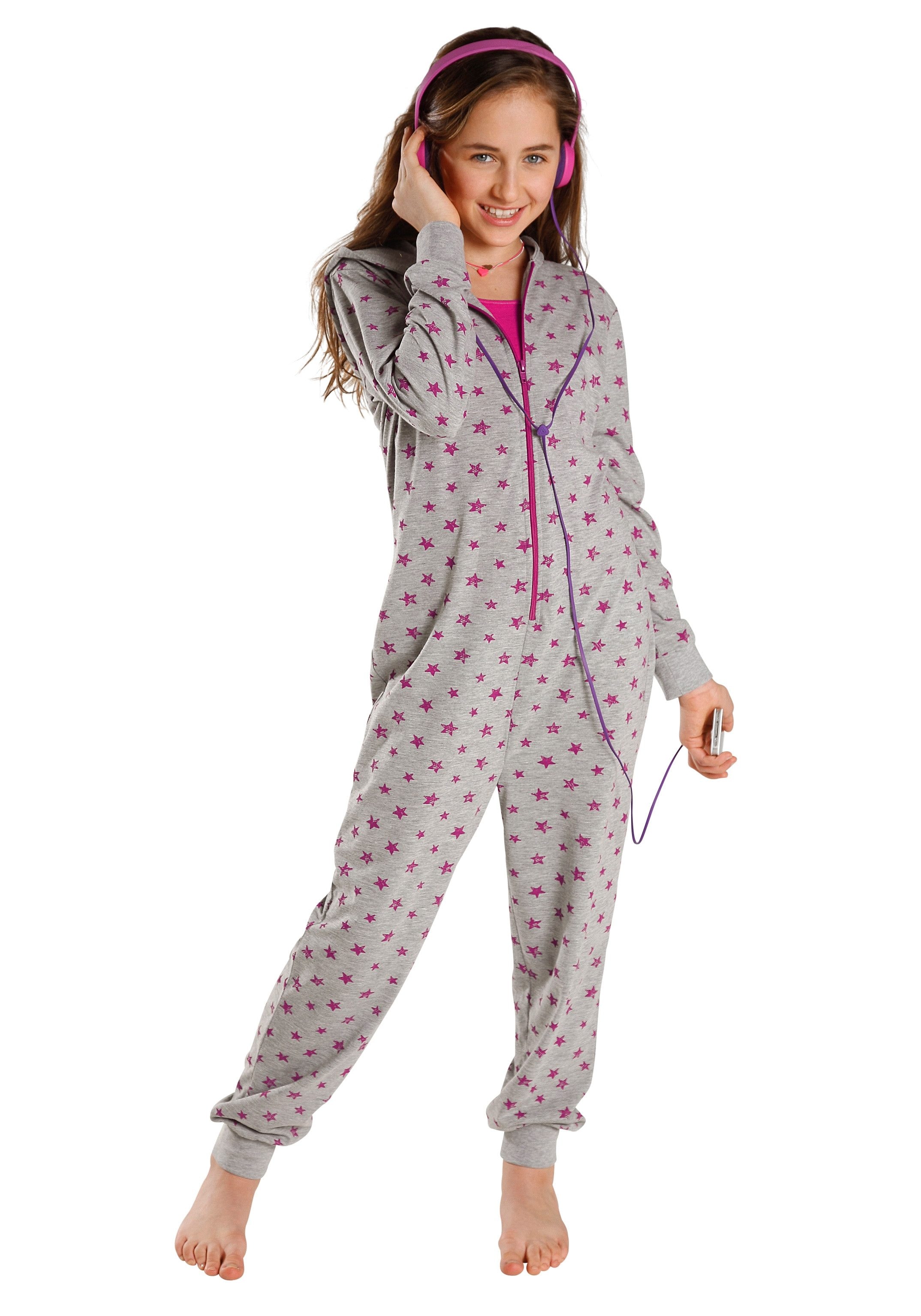 ✵ petite fleur Overall, toller Einteiler zum Relaxen, allover bedruckt  günstig entdecken | Jelmoli-Versand