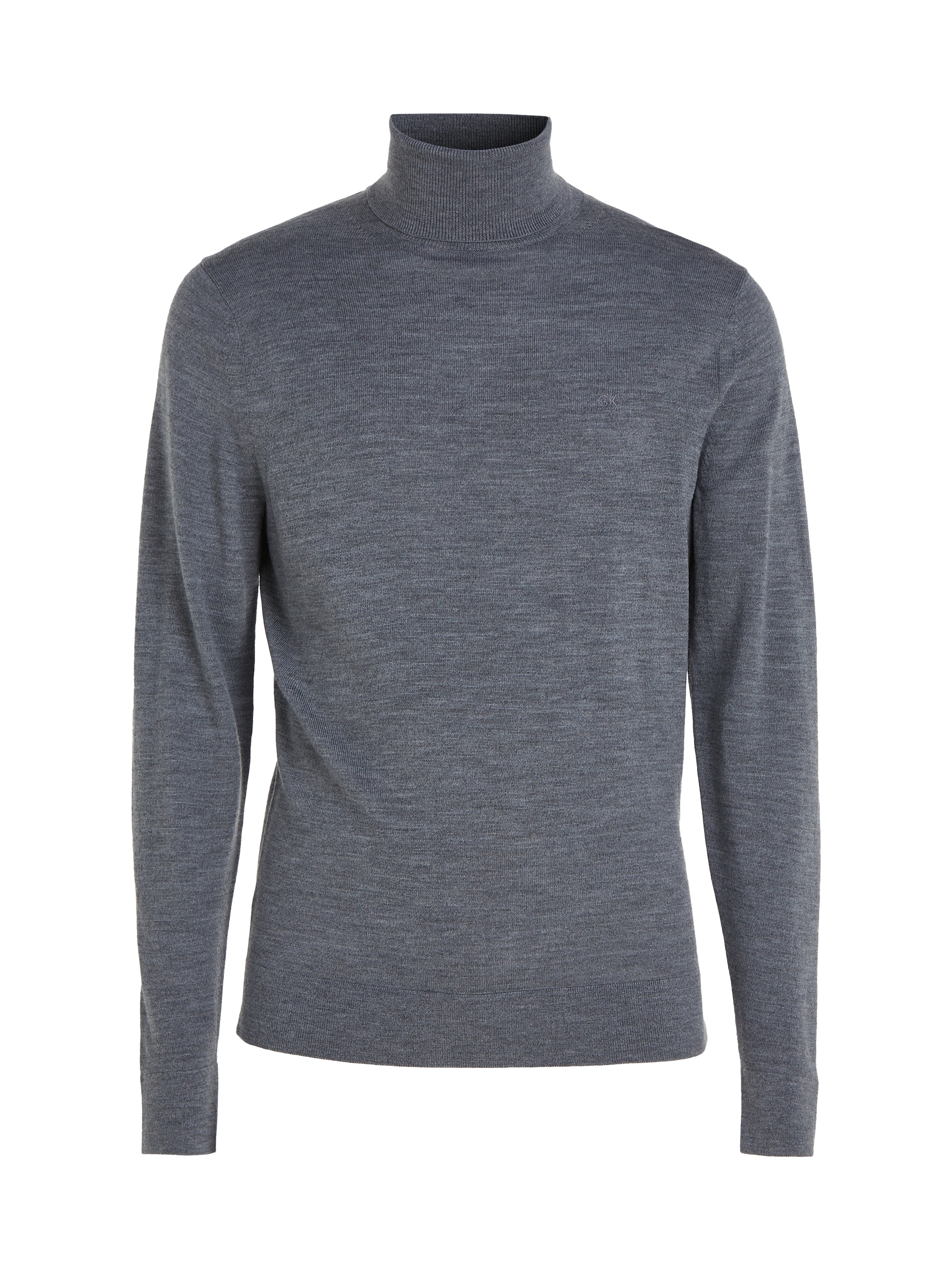 Calvin Klein Rollkragenpullover »SUPERIOR WOOL TURTLE NECK«, mit Logostickerei