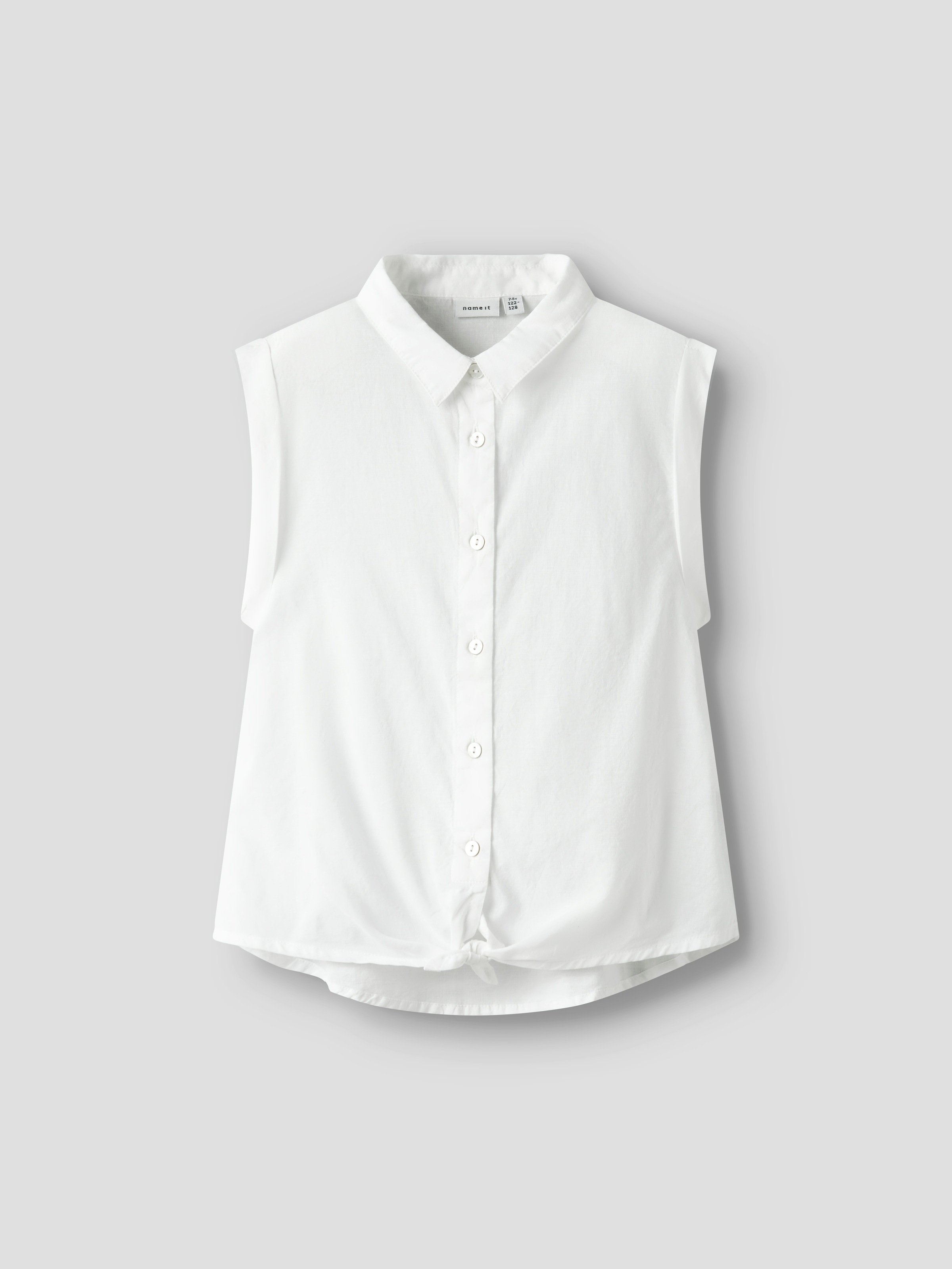 Name It Kurzarmbluse »NKFFEMMA CAPSL SHIRT NOOS« mit Knotendetail vorne am Saum