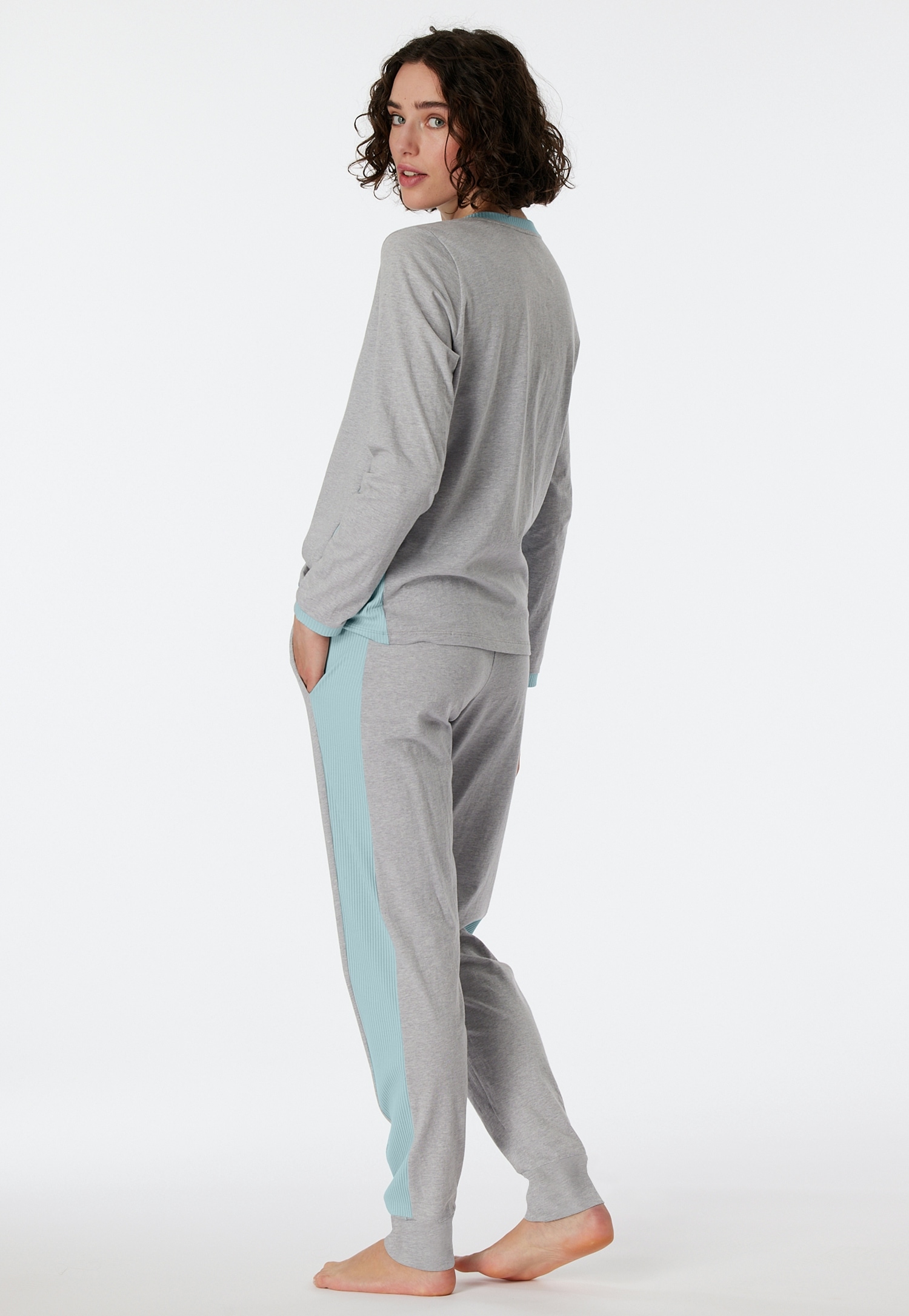 Schiesser Pyjama »"Casual Nightwear"«, (2 tlg.), lässiger Loose-Fit-Schnitt