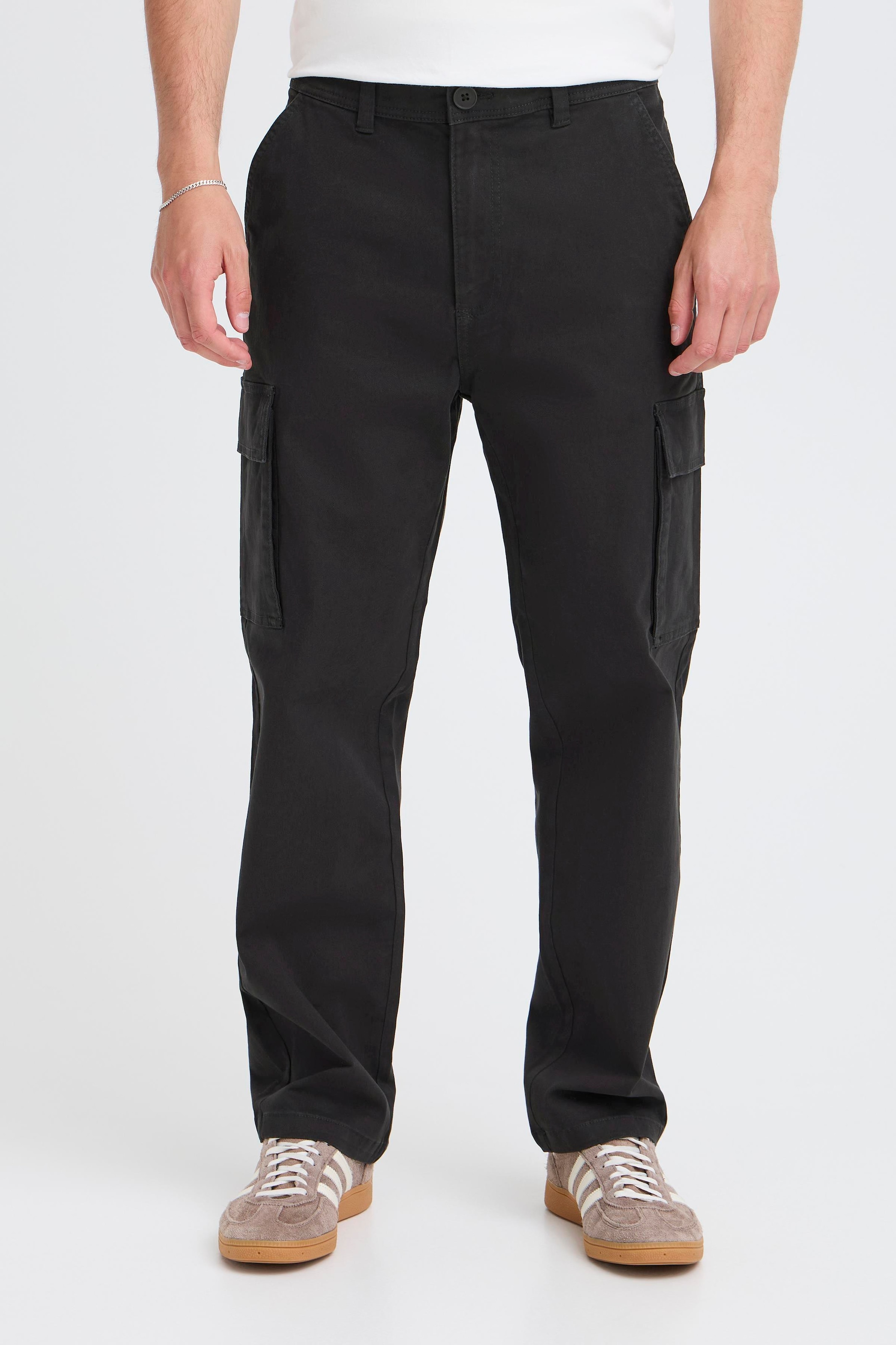 Blend Cargohose "BHNATAN CARGO" aus Baumwollmischung, lockere Passform, knöchellange Schnittform