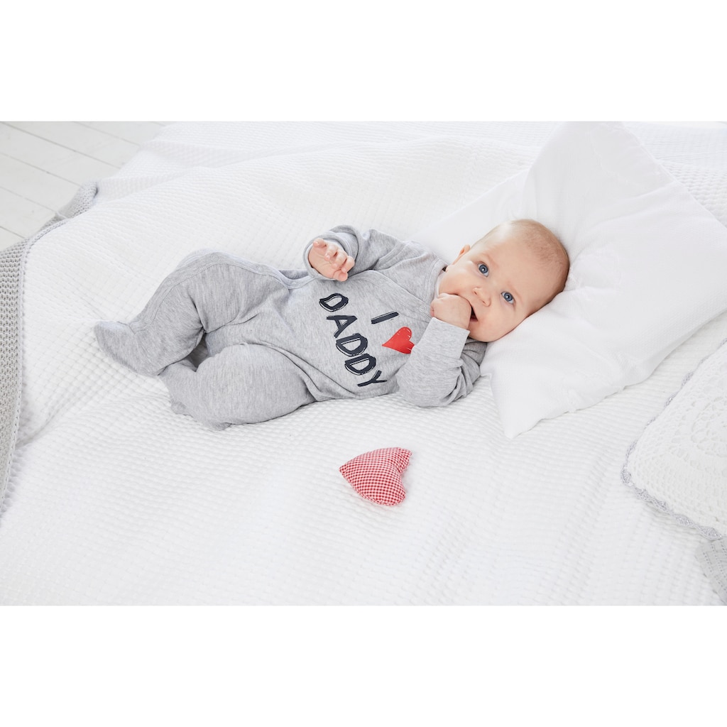 Klitzeklein Schlafoverall »I love Mummy / I love Daddy«, (Packung, 2 tlg.)