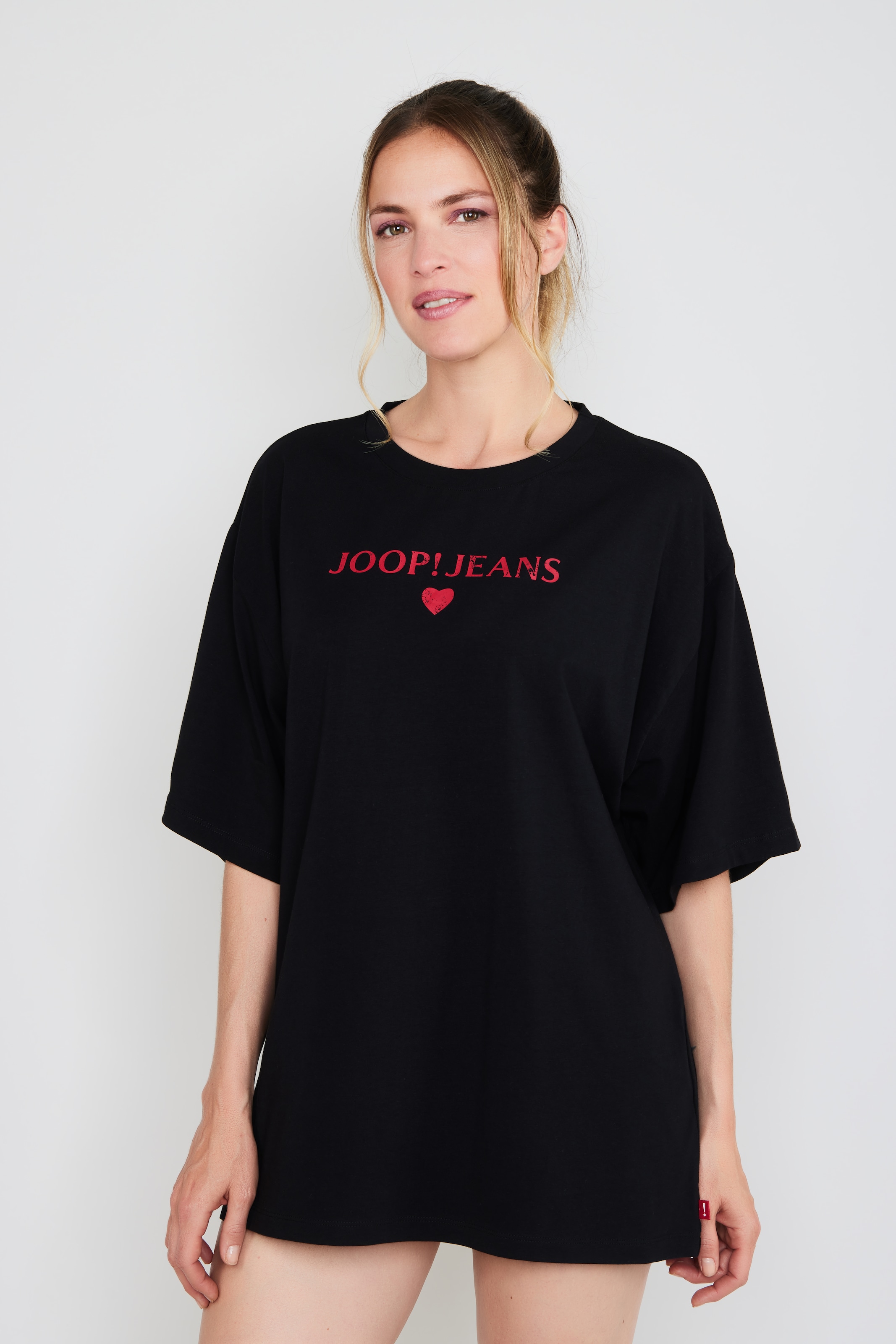 JOOP! Jeans T-Shirt »After Dark (JOOP! Jeans)« Logo-Schriftzug vorn, Kurzarm, Rundhalsausschnitt