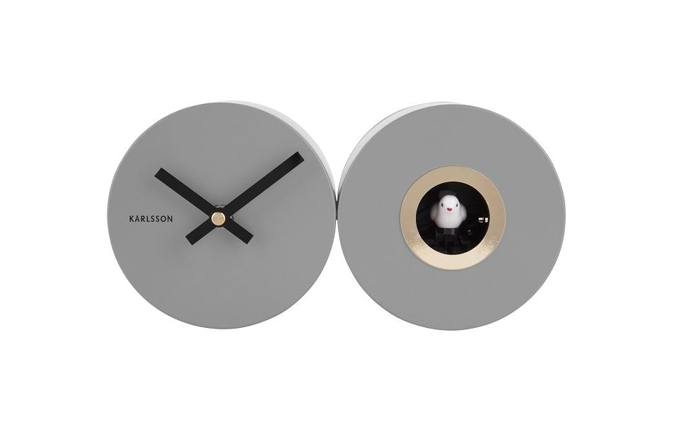 Karlsson Wanduhr »Wanduhr Kuckuck, Grau matt«