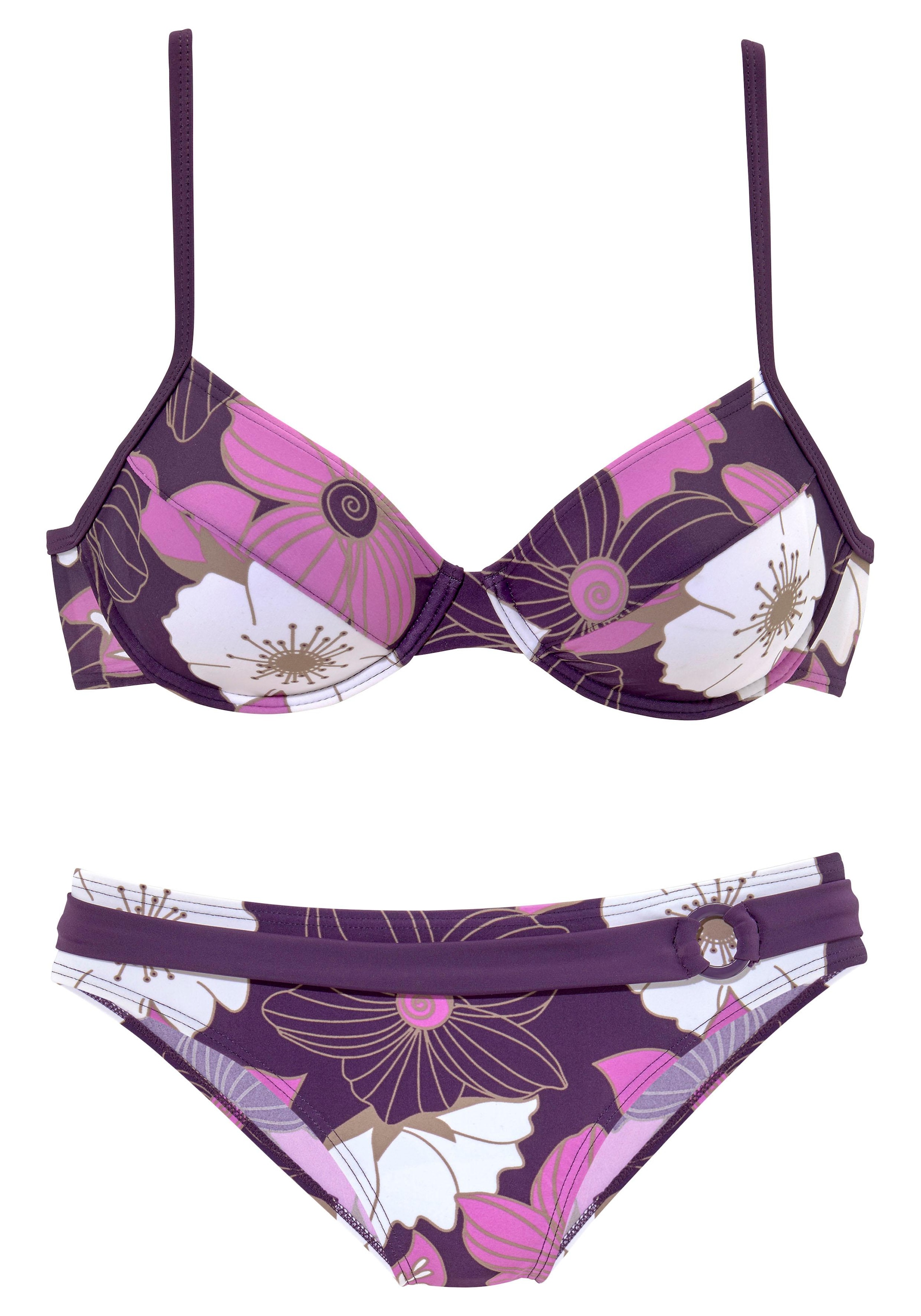 LASCANA Bügel-Bikini, mit Blumenprint