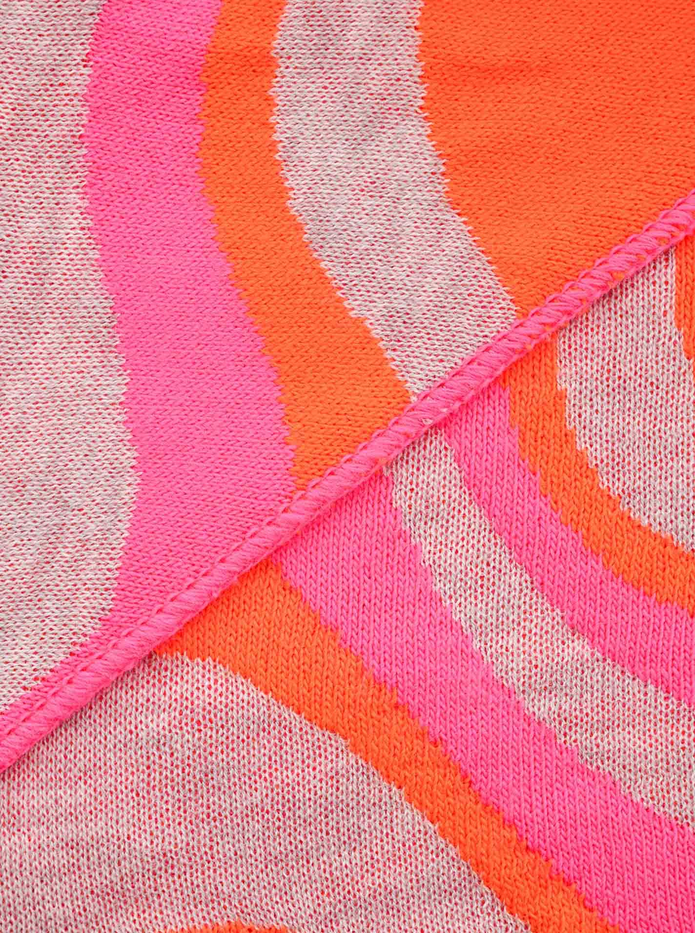 Zwillingsherz Dreieckstuch »"Happy Waves"«, buntes Tuch mit Wellenmuster, Feinstrick