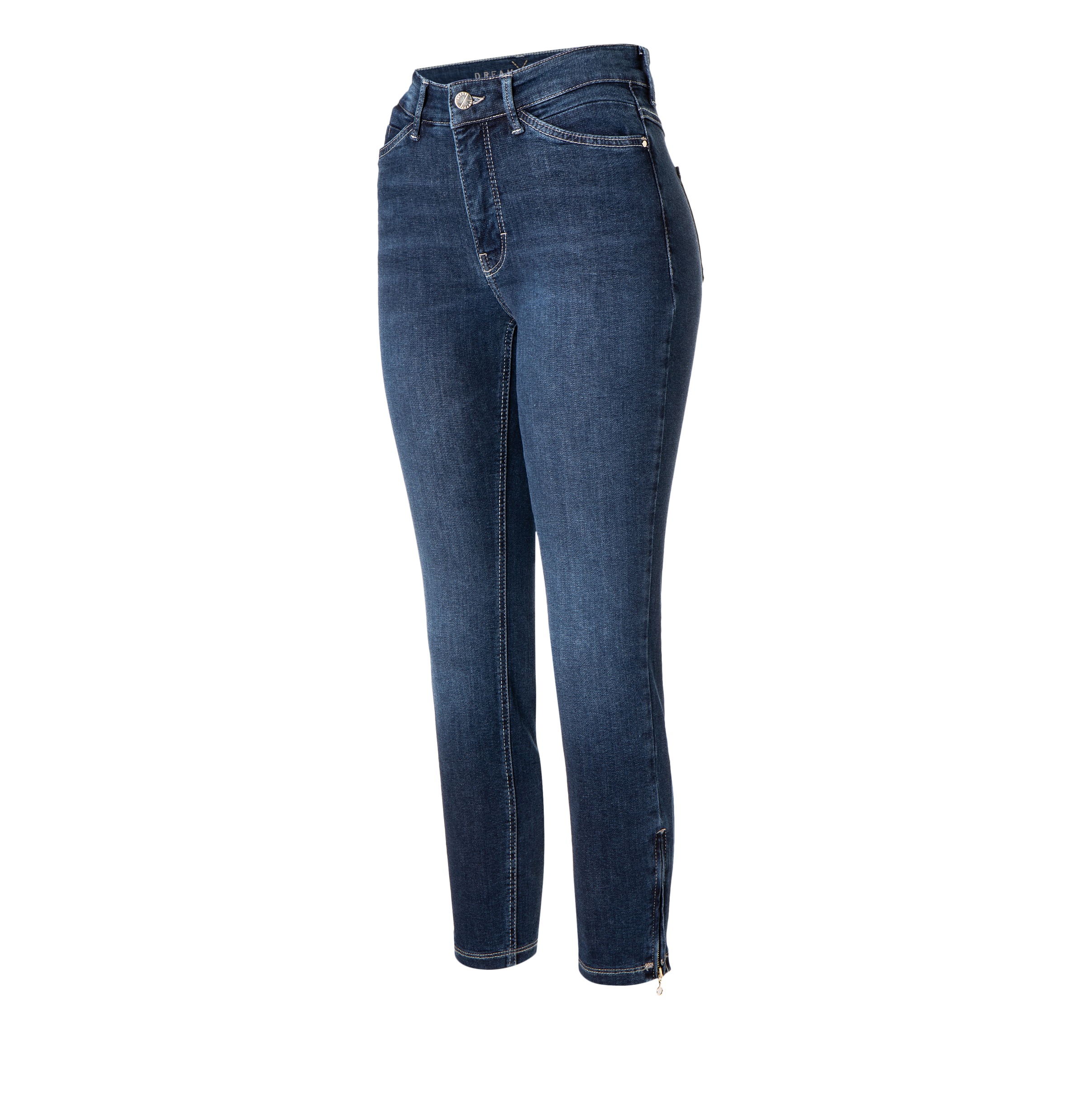 MAC 7/8-Jeans »Dream Chic«, verkürzte Form mit Reissverschluss