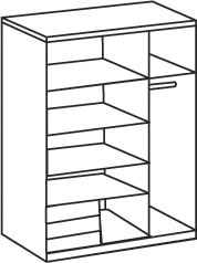 Wimex Schwebetürenschrank »Emden«, Mit Aussenschubkästen