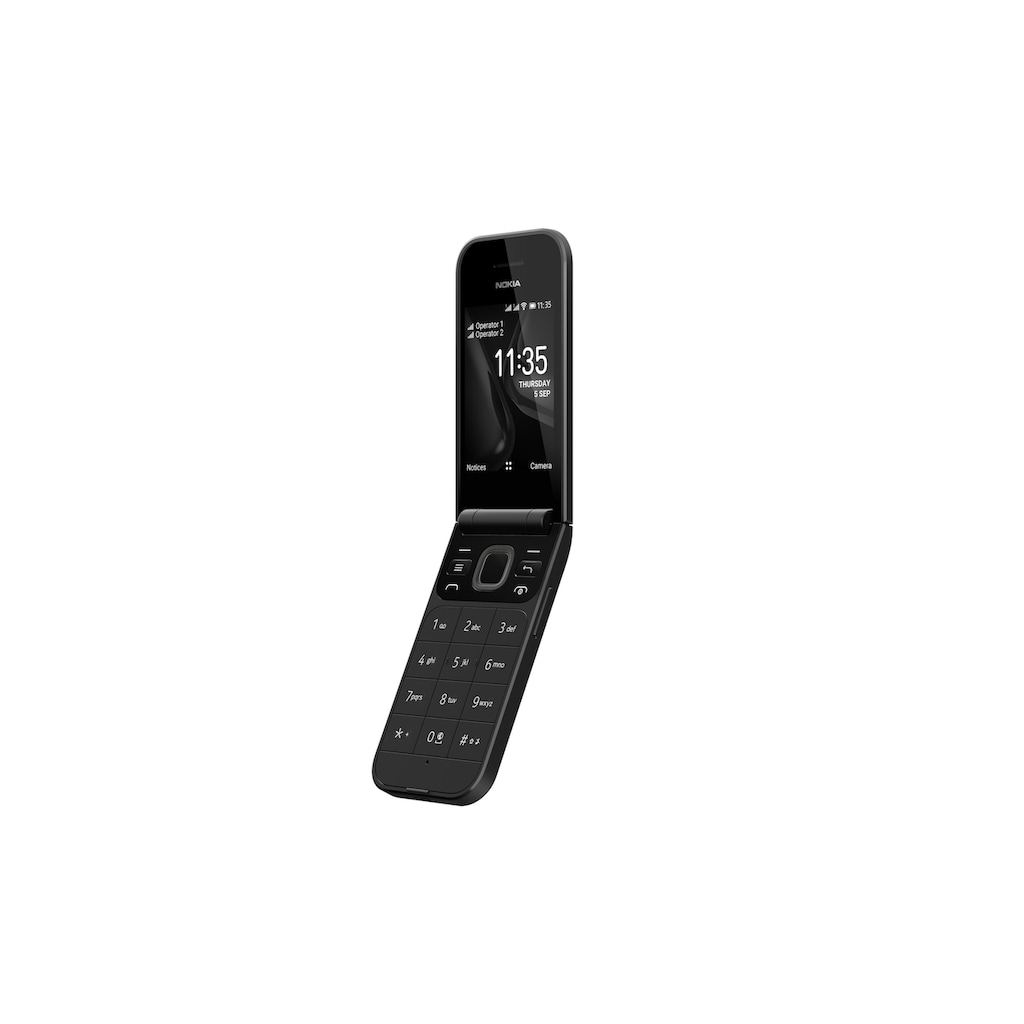 Nokia Smartphone »2720 Flip«, schwarz, 7,1 cm/2,8 Zoll, 4 GB Speicherplatz