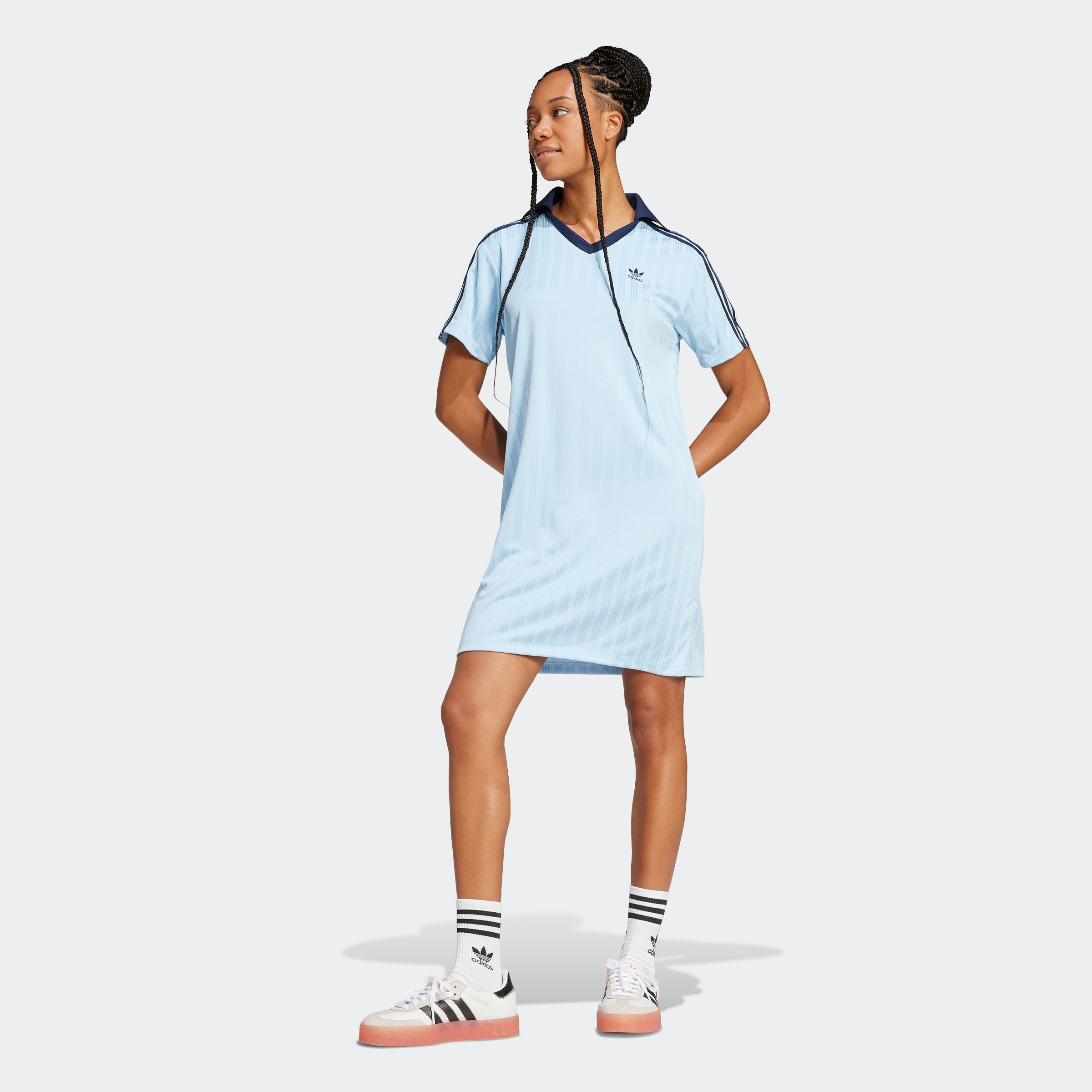 adidas Originals Shirtkleid »V-NECK SS DRESS«, (1 tlg.)