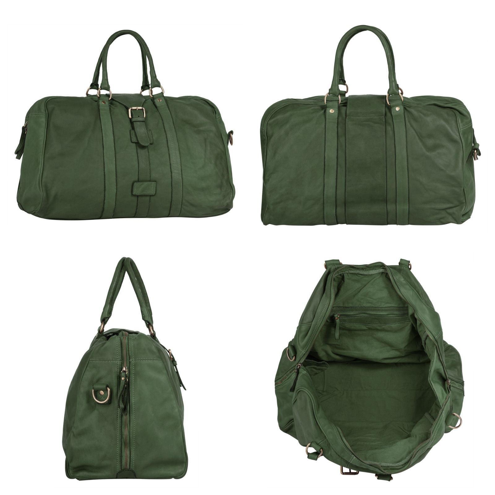 forty° Reisetasche, echt Leder, Made in Italy