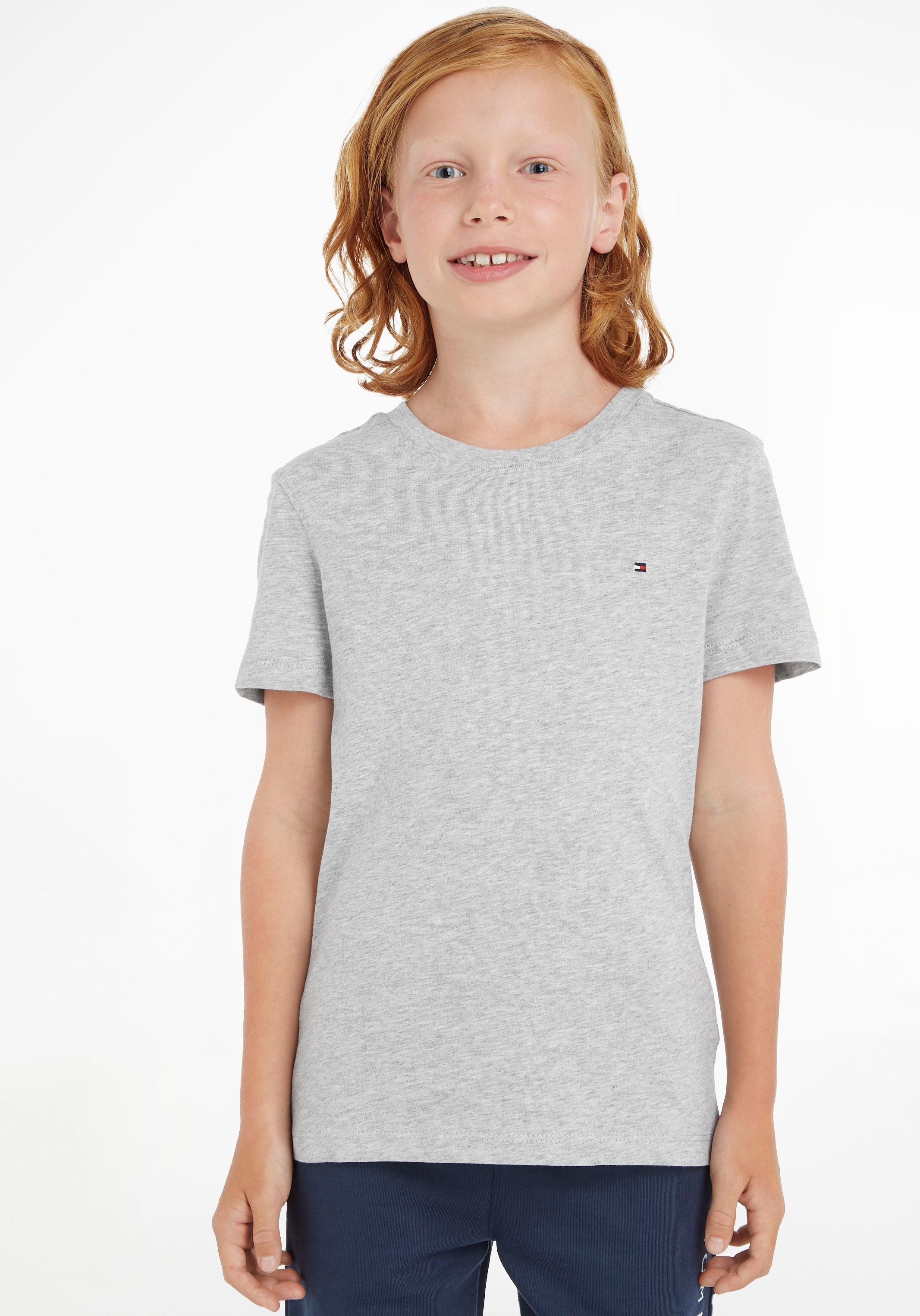 ✵ BASIC Kinder Junior T-Shirt KNIT«, Tommy online ordern Jelmoli-Versand »BOYS MiniMe Hilfiger Kids | CN