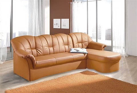 DOMO collection Ecksofa Papenburg L-Form, in grosser Farbvielfalt, wahlweise mit Bettfunktion