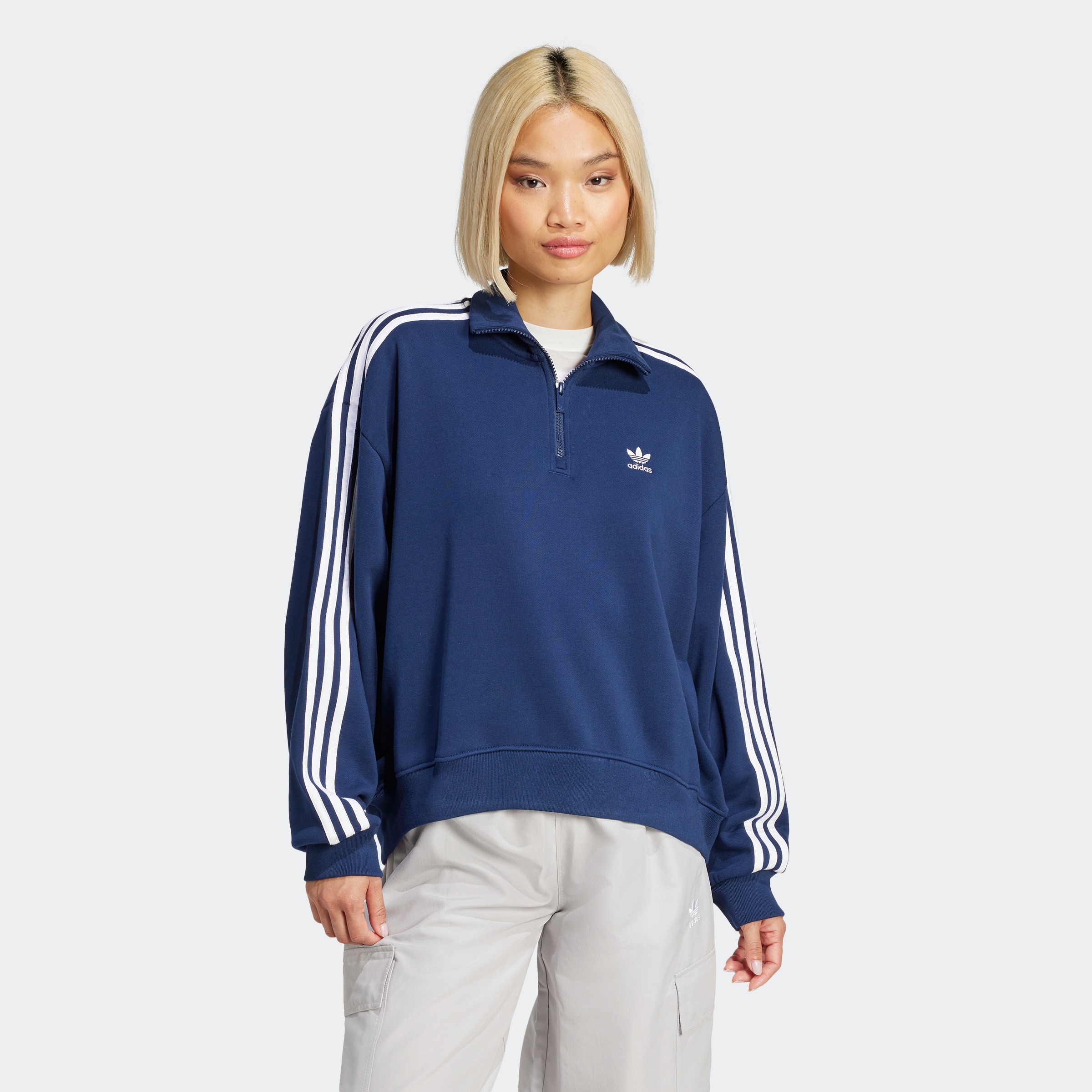 adidas Originals Kapuzensweatshirt »HALFZIP CREW FT«