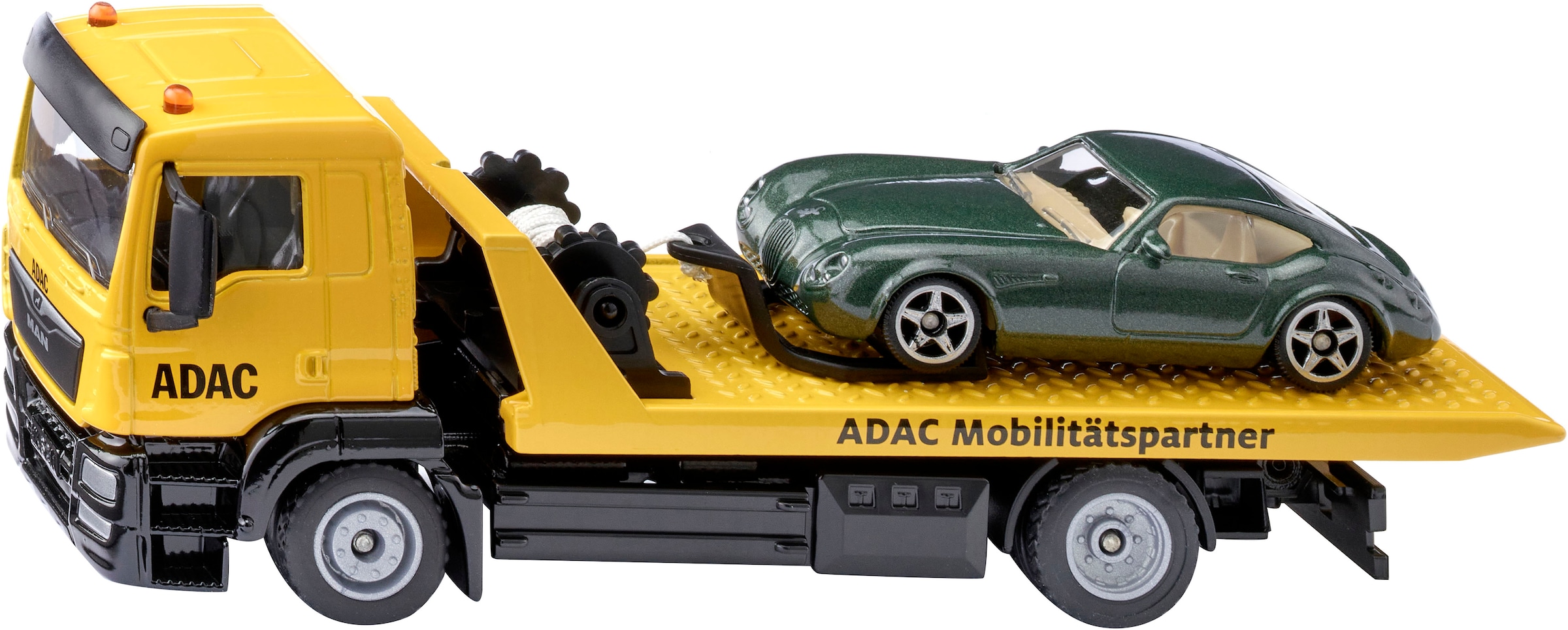 Siku Spielzeug-Abschlepper "Siku Super, MAN Abschleppfahrzeug (2722)" inklusive PKW