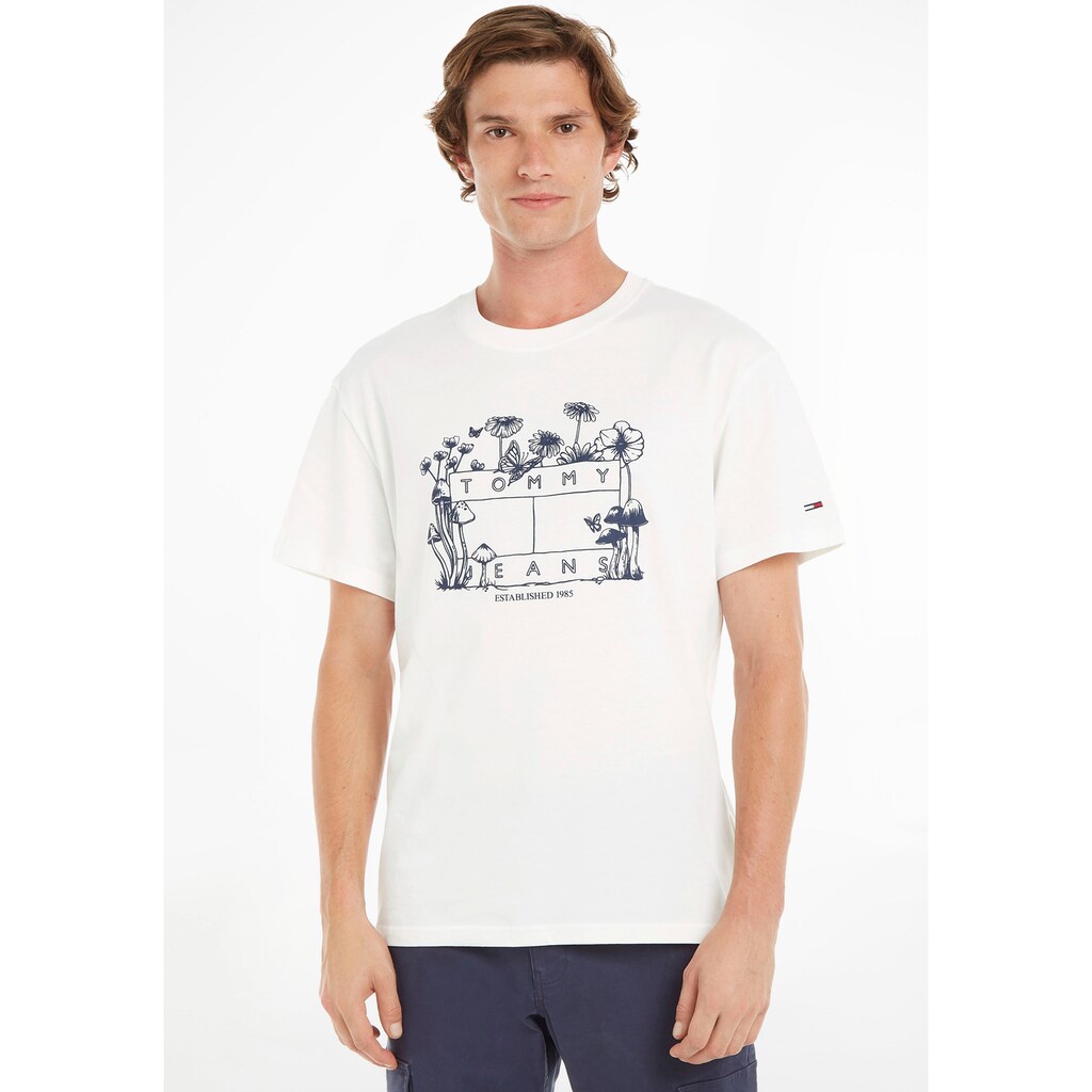 Tommy Jeans T-Shirt »TJM HOMEGROWN WILD FLOWER TEE«, mit botanischem Logodruck