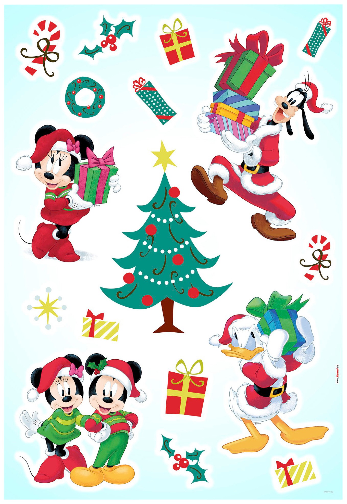 ❤ Komar Wandsticker »Mickey Christmas Presents«, (1 St.), 50x70 cm (Breite  x Höhe), selbstklebendes Wandtattoo kaufen im Jelmoli-Online Shop