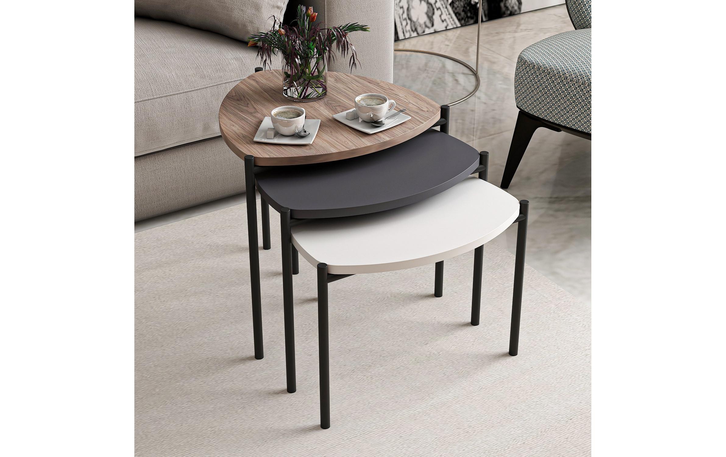 WOODY FASHION Beistelltisch »Lenny 45 x 45 cm«