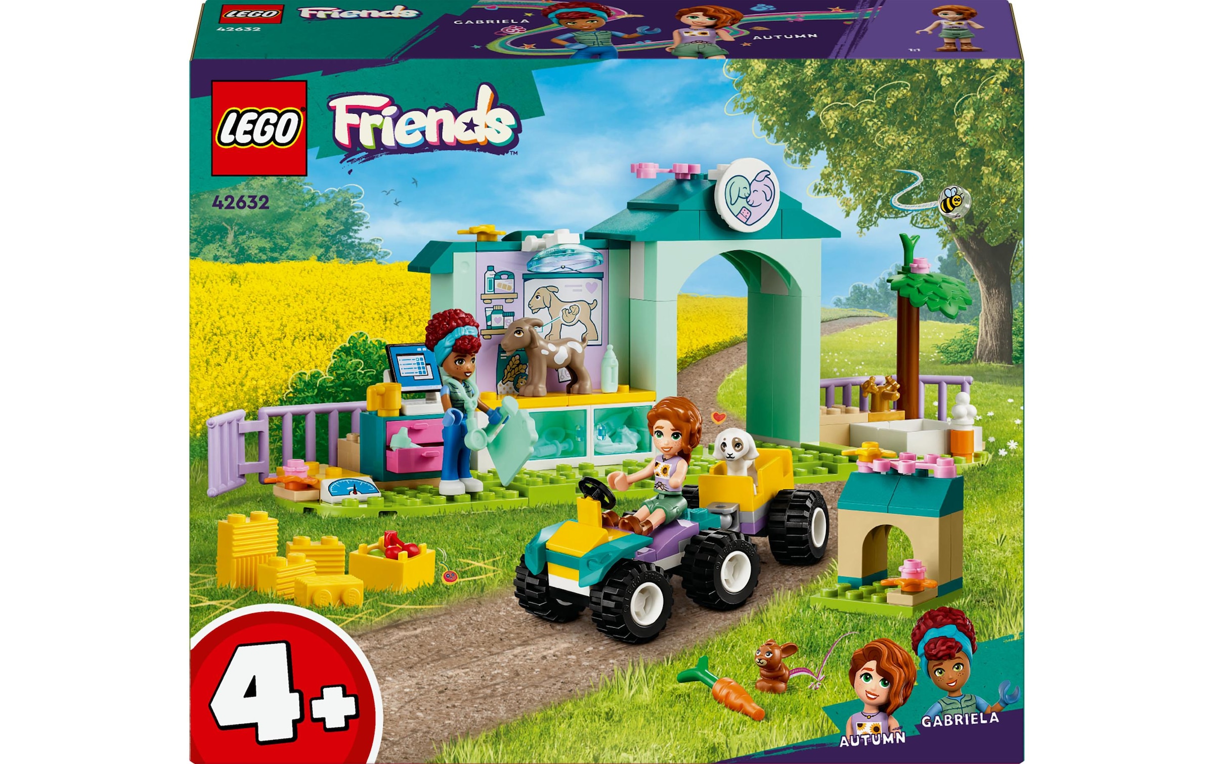 LEGO® Spielbausteine »Farmtierklinik 42632«, (161 St.)