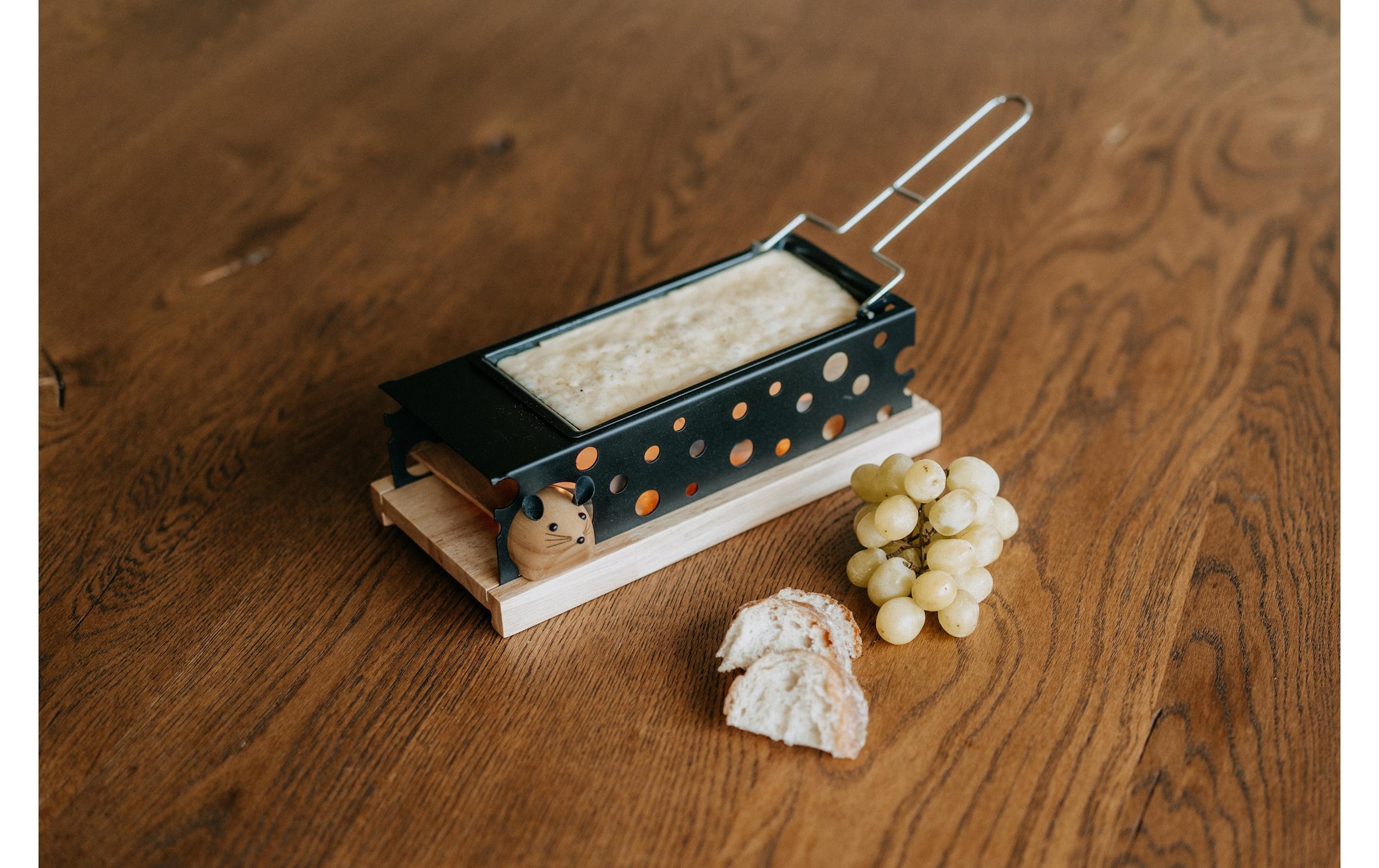Kadastar Raclette »Mouse Schwarz«, Holzart: Bambus (China)