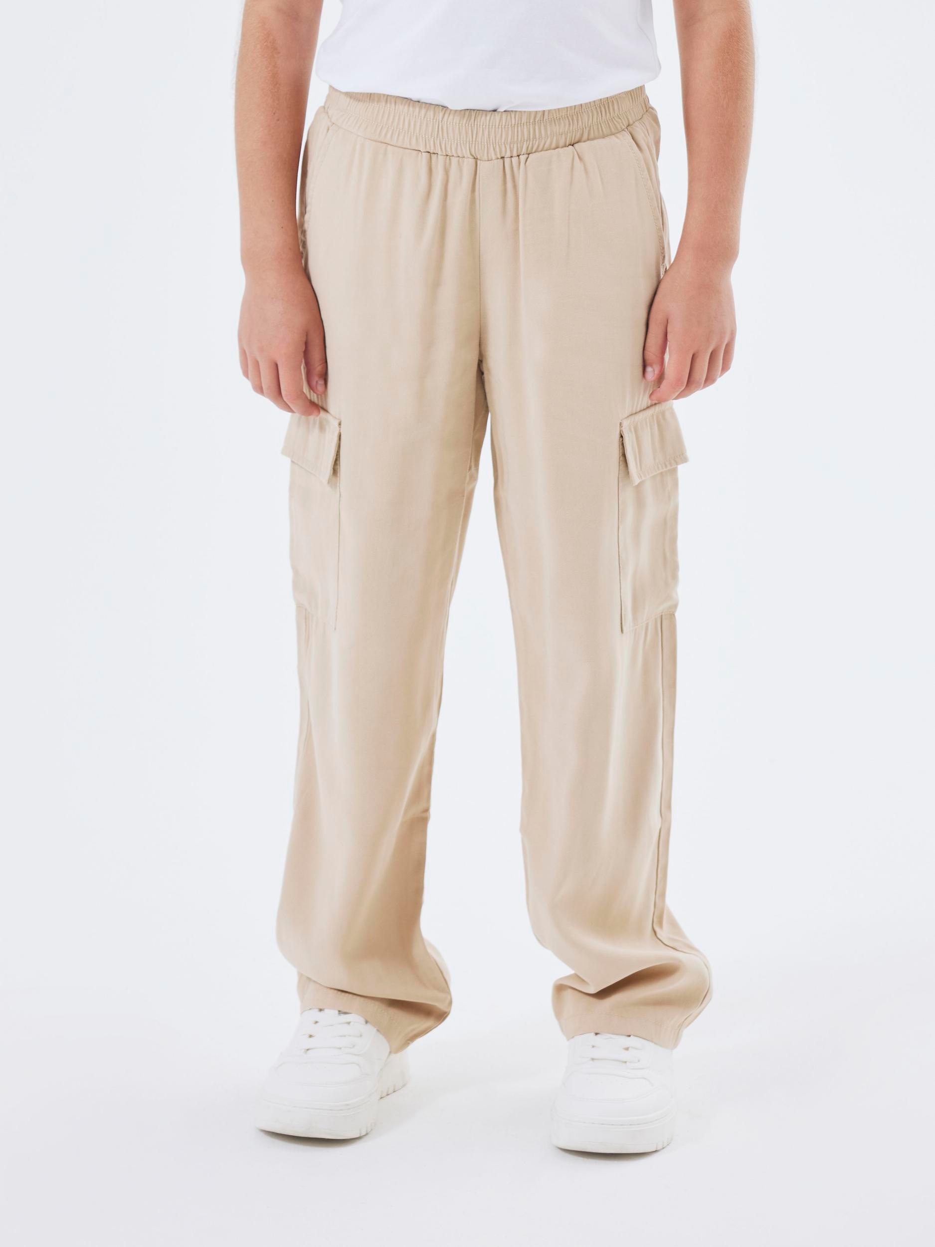 Name It Cargohose »NKFBELLA ST TWI CARGO 8262-BU NOOS« mit elastischem Bund zum einfachen Reinschlüpfen