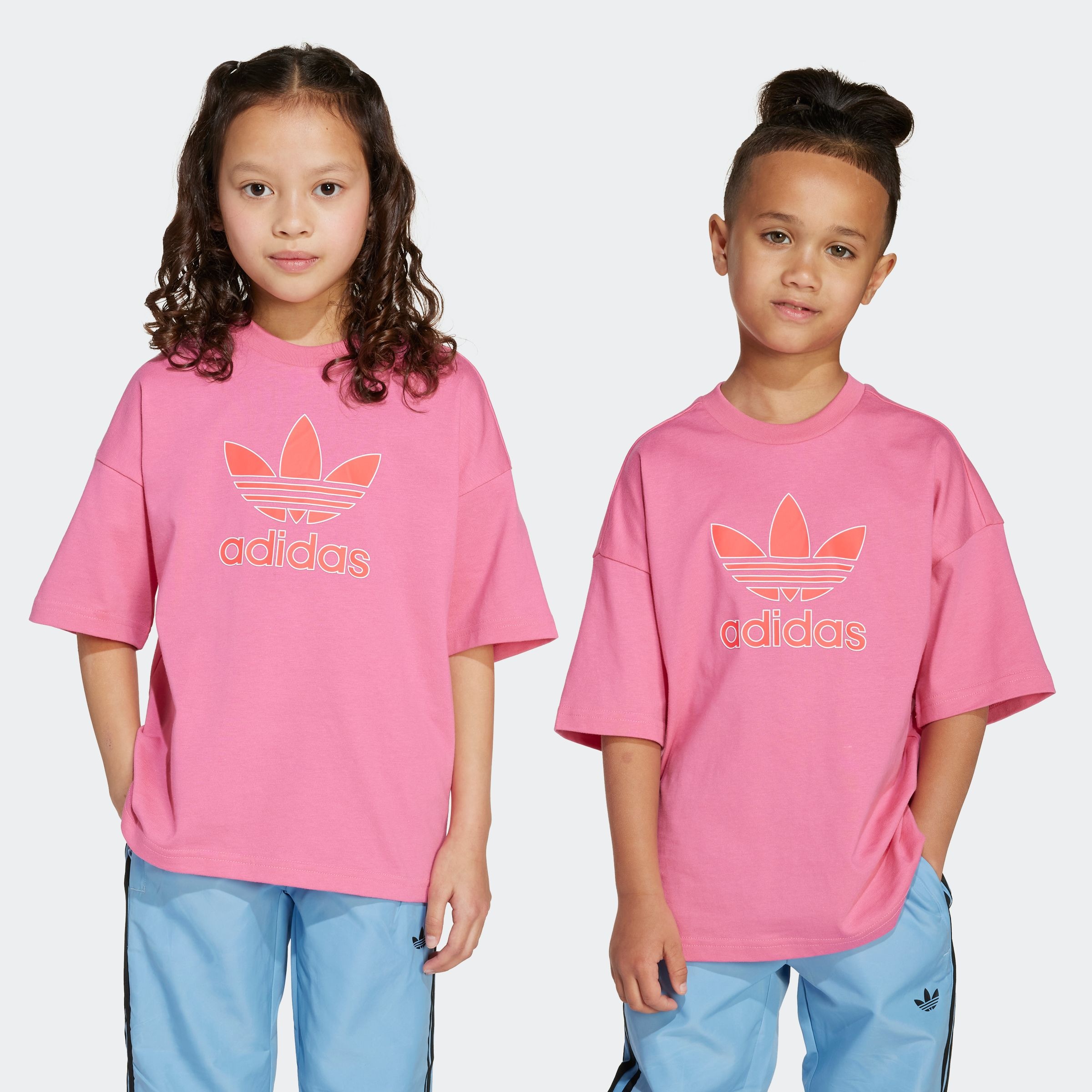 adidas Originals T-Shirt "TREFOIL TEE" lockere Passform, für Kinder, aus Baumwolle, mit Single Jersey