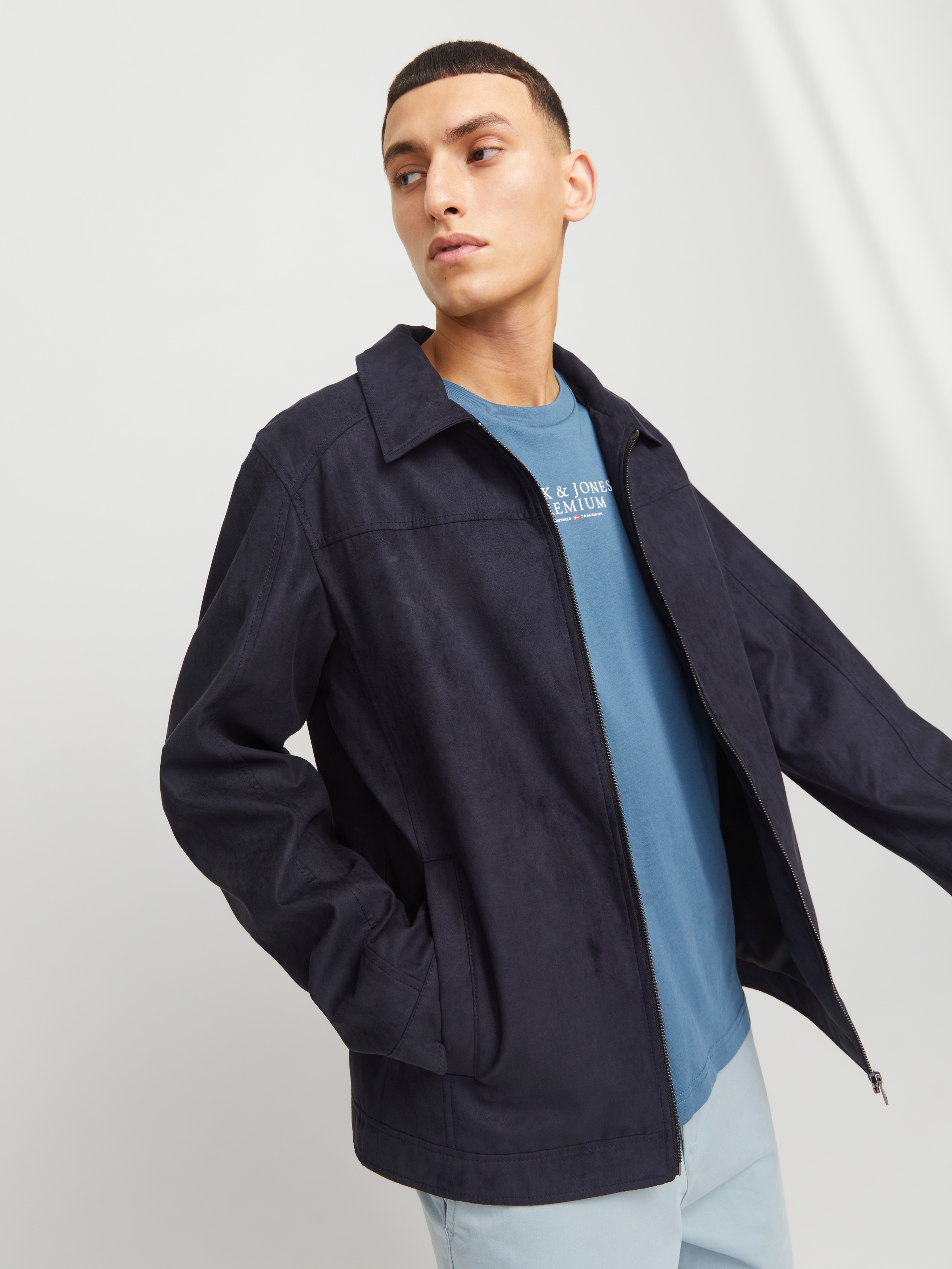 Jack & Jones Hemdjacke »JJEDYLAN SHACKET NOOS«, ohne Kapuze, mit Fly-Away Kragen