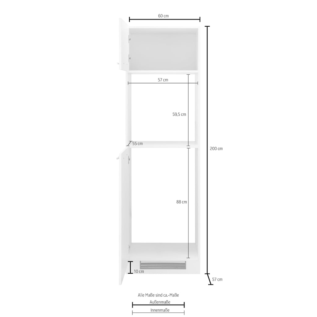 wiho Küchen Backofenumbauschrank »Flexi2«