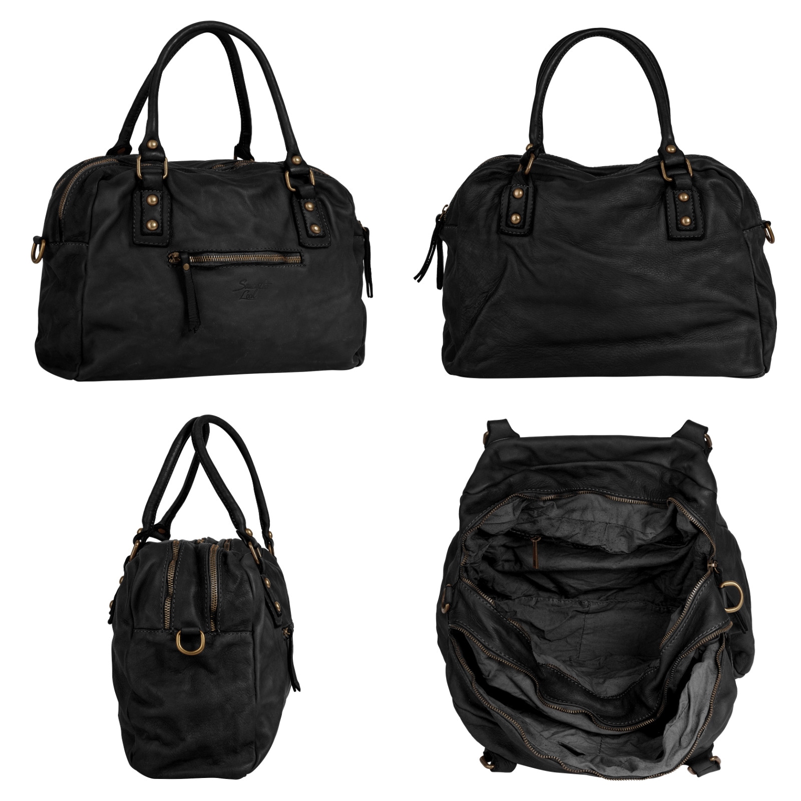 Samantha Look Shopper, echt Leder, Made in Italy