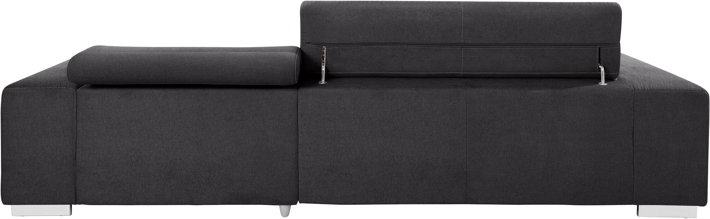 COTTA Ecksofa »Orion L-Form«, mit Kopfteilverstellung & 3 Nierenkissen