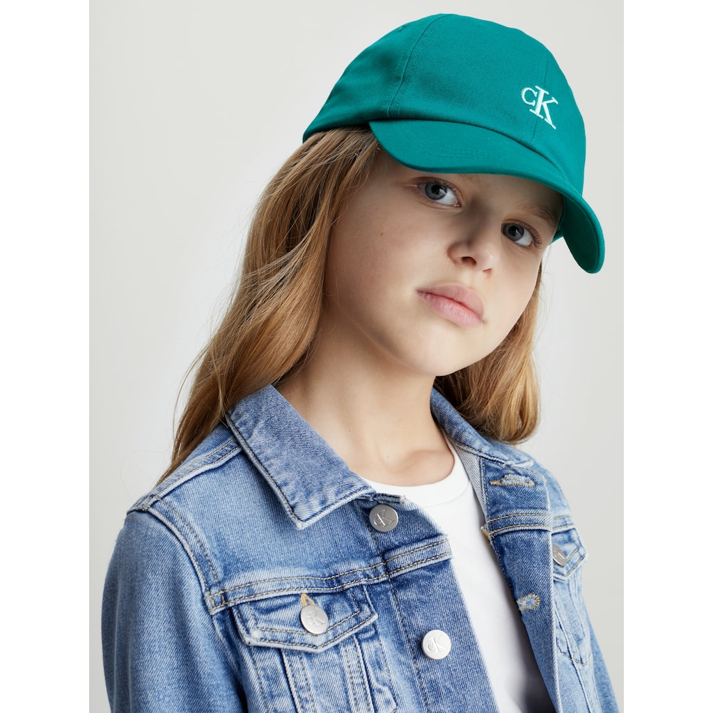 Calvin Klein Jeans Baseball Cap »MONOGRAM BASEBALL CAP«, für Kinder bis 16 Jahre mit Klettverschluss