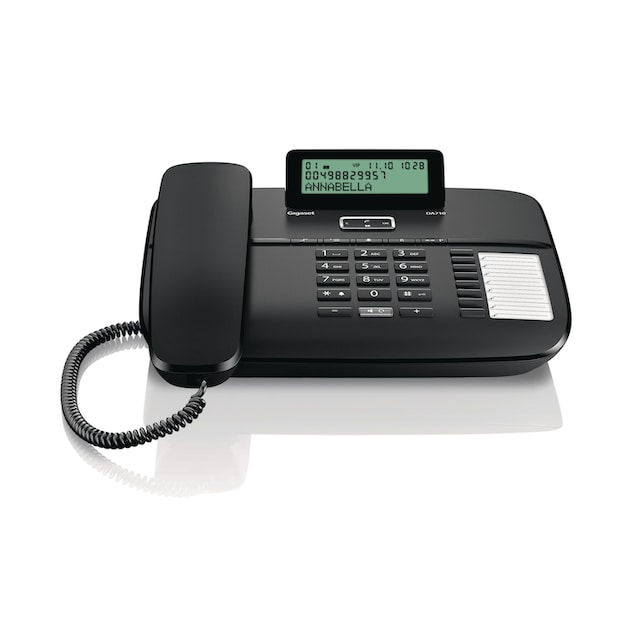 ➥ Gigaset Kabelgebundenes Telefon »DA710 Schwarz« jetzt bestellen |  Jelmoli-Versand