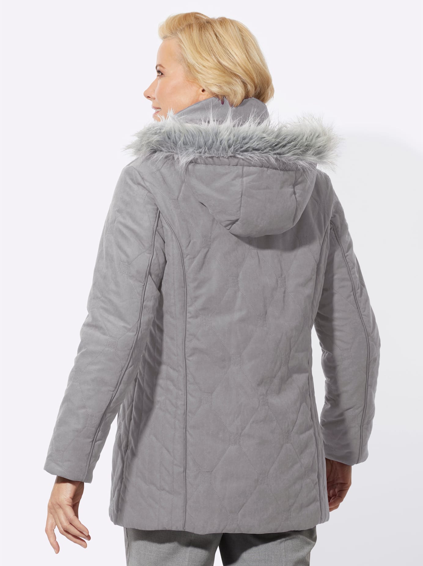 Classic Steppjacke, mit Kapuze