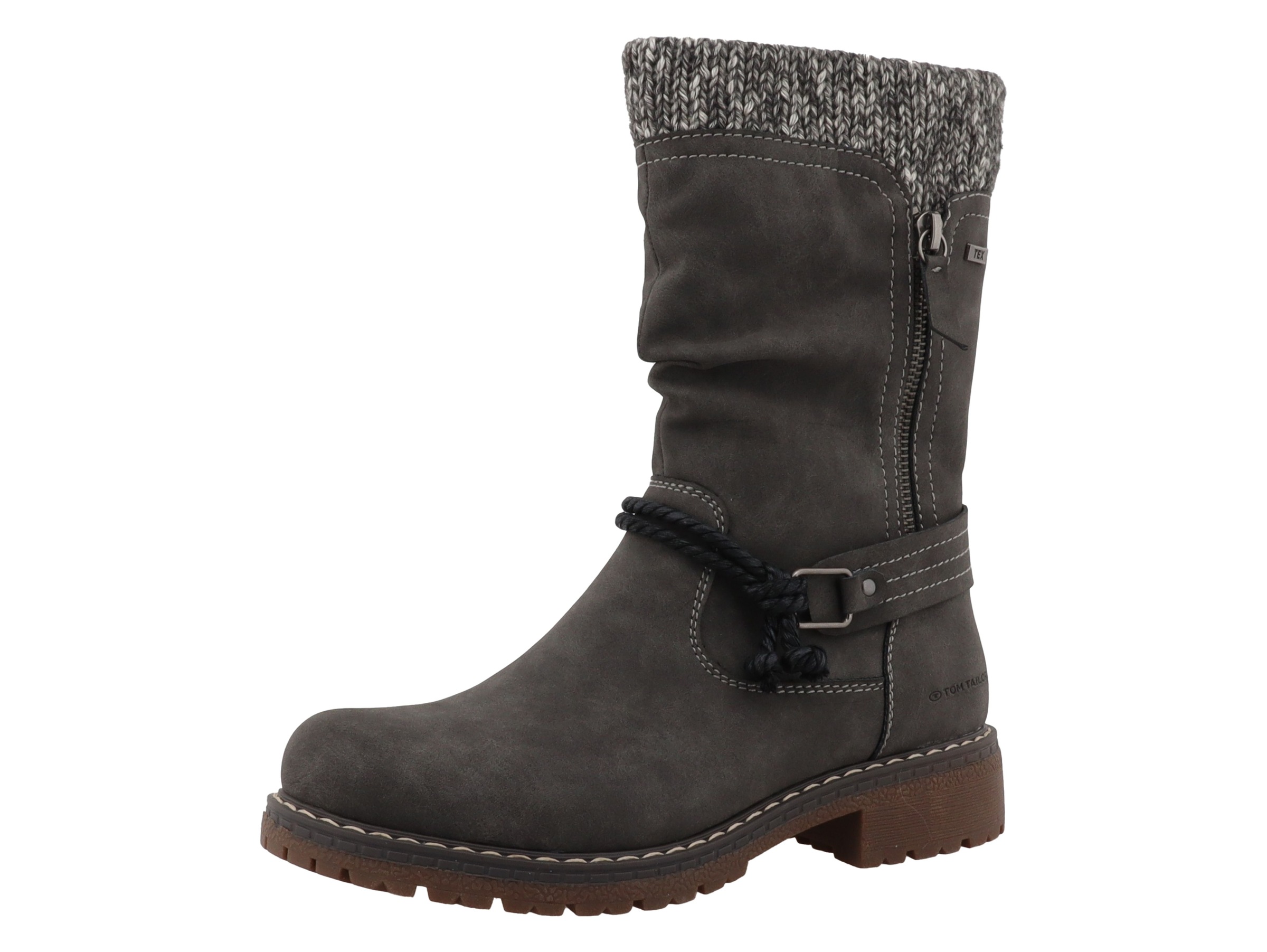 TOM TAILOR Stiefel, Blockabsatz, Kurzstiefel in Bequemweite G (= weit)