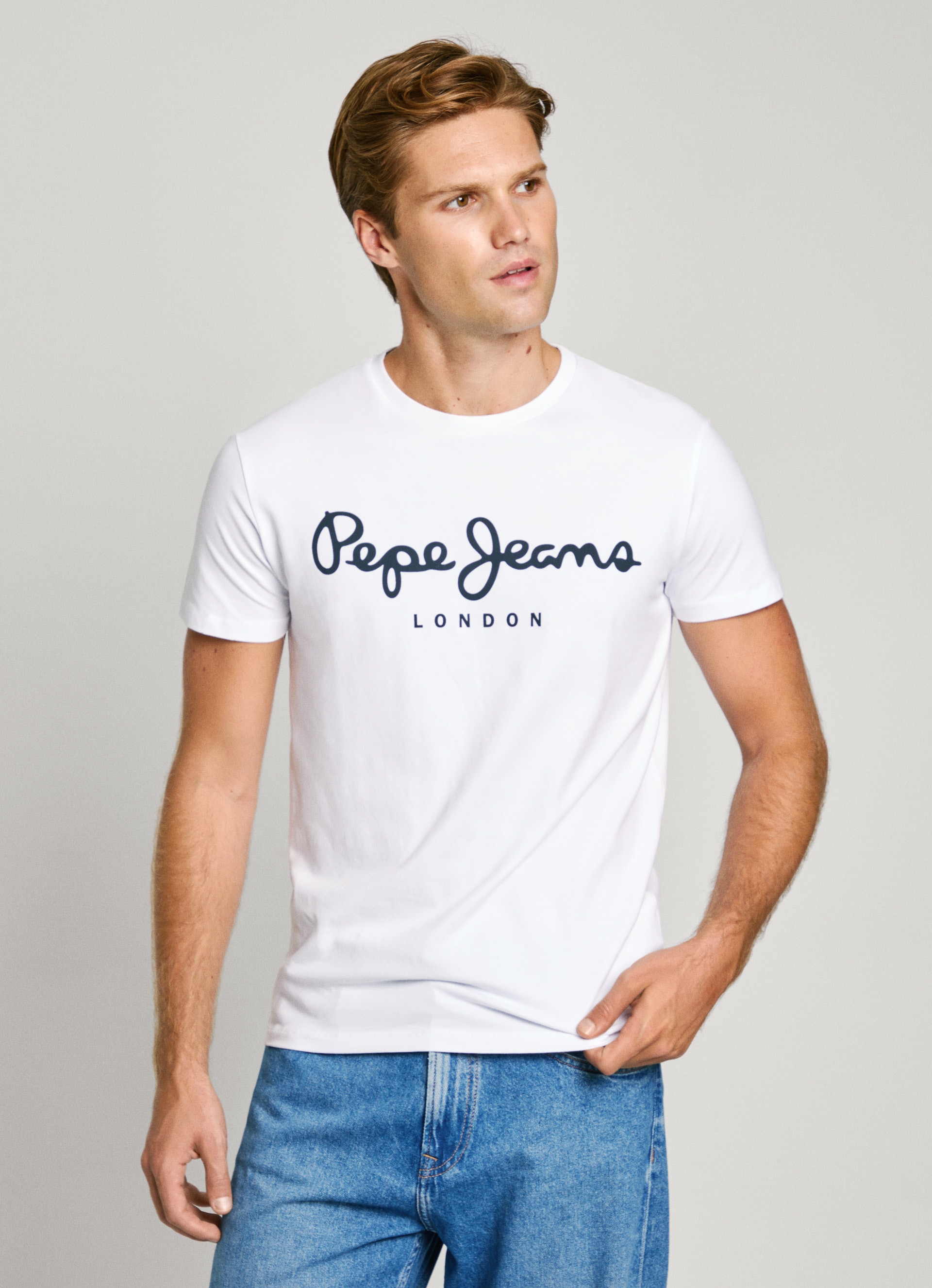 Pepe Jeans T-Shirt, mit Markenprint vorne