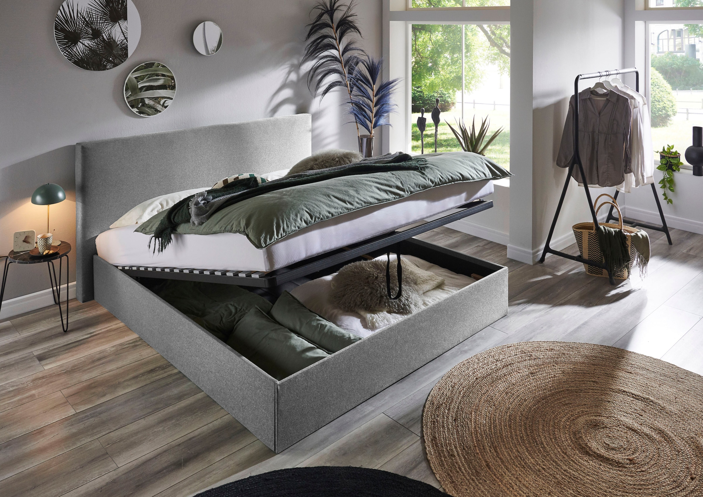 ATLANTIC home collection Bettgestell »Melody«, mit Bettkasten und Lattenrost