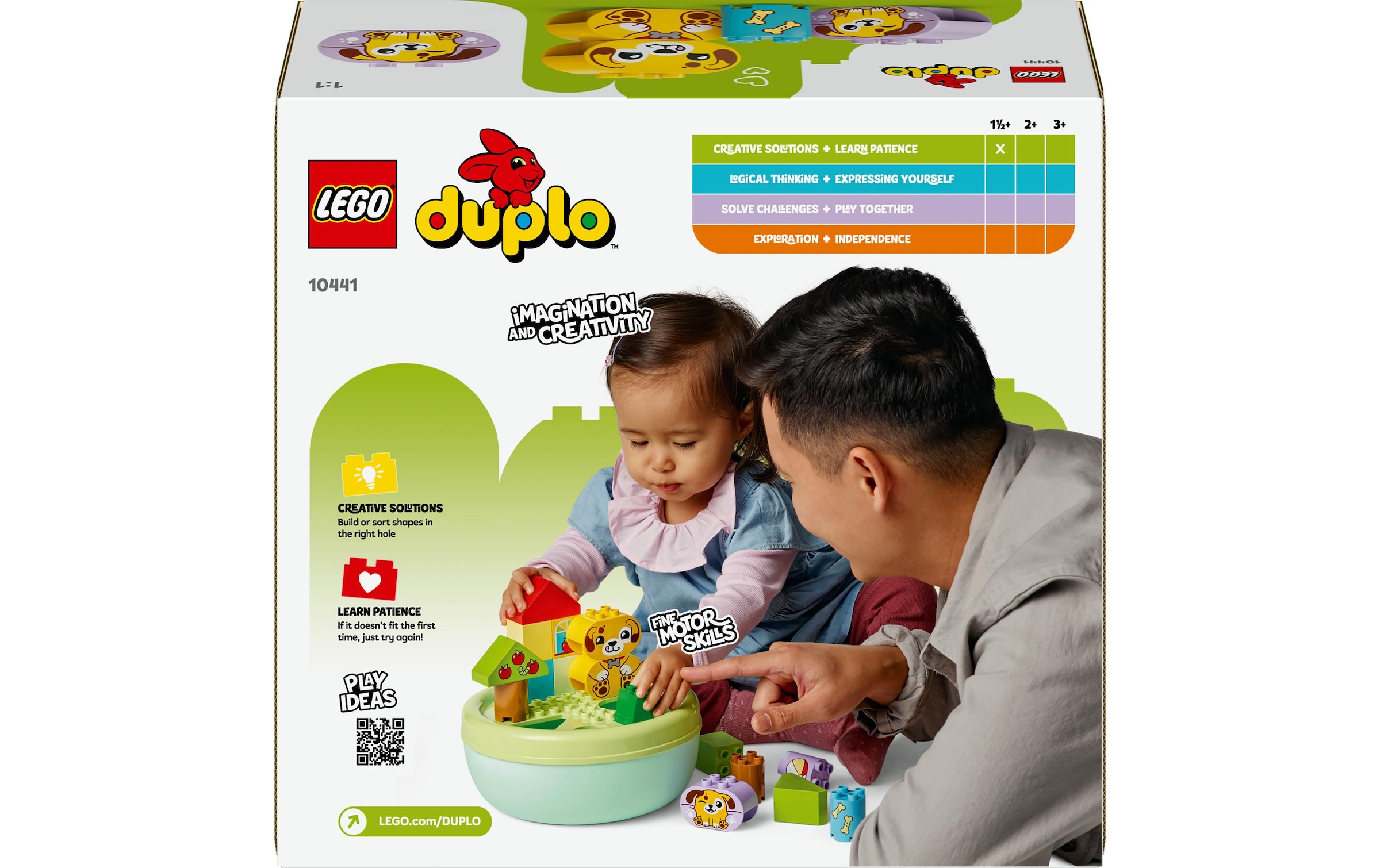 LEGO® Spielbausteine »DUPLO® Formsortierer: Welpenhaus 10441«, (17 St.)