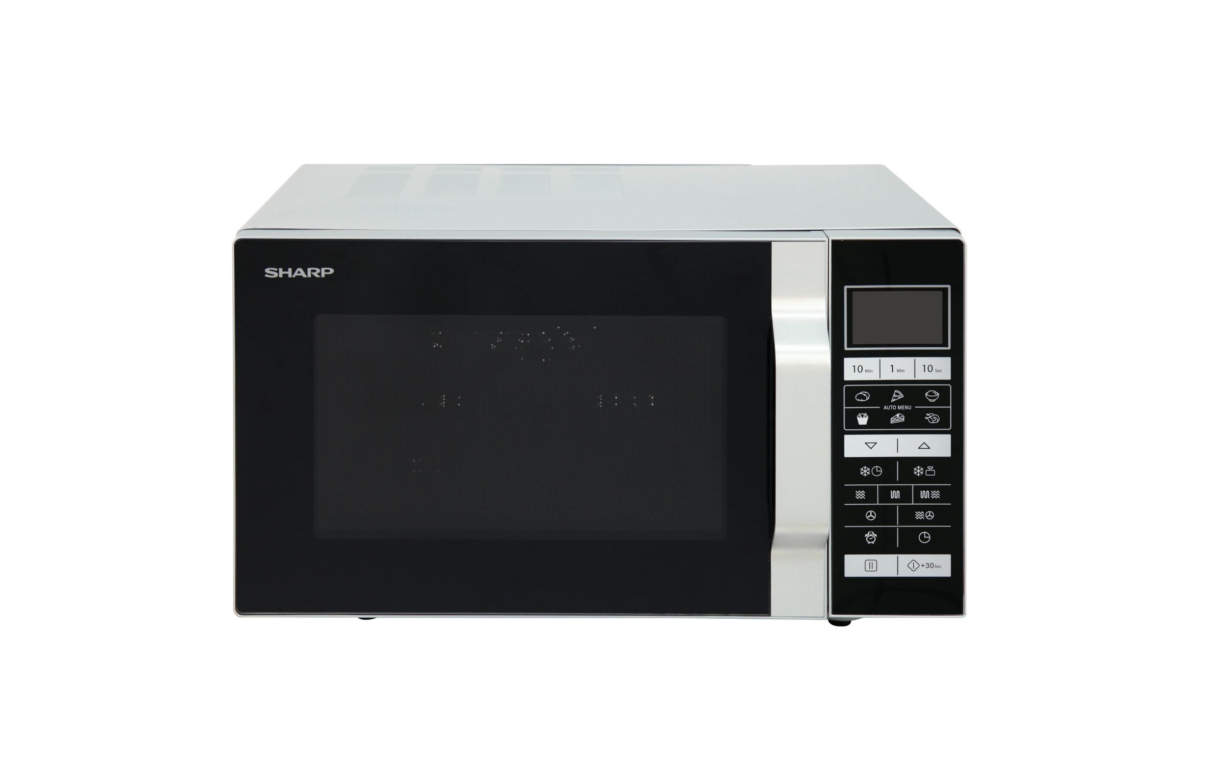 Sharp Mikrowelle »R860S Silberfarben Schwarz«, 900 W