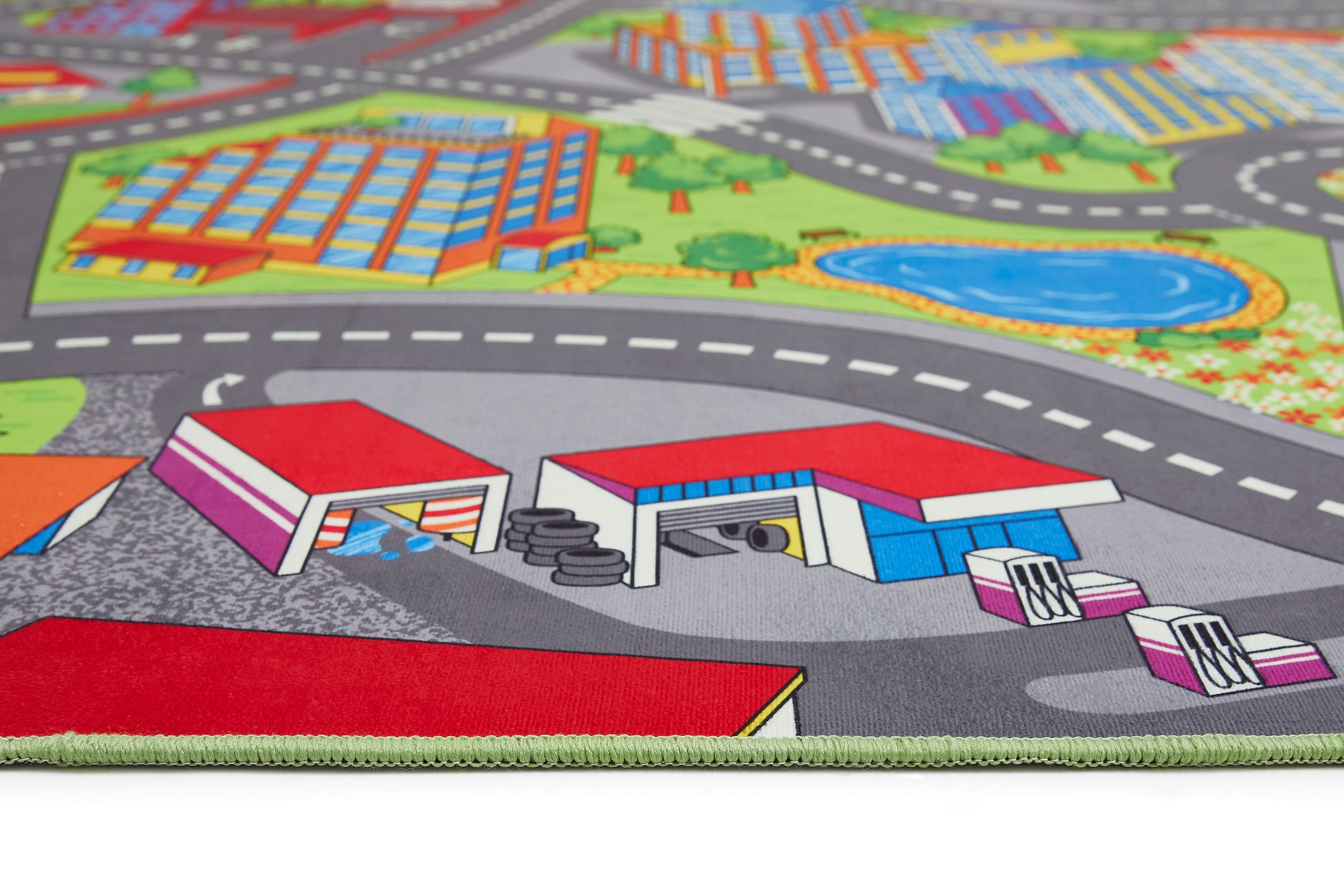 Andiamo Kinderteppich »Street«, rechteckig, 5 mm Höhe, Strassen-Spiel-Teppich, weiche Spielunterlage, rutschhemmend