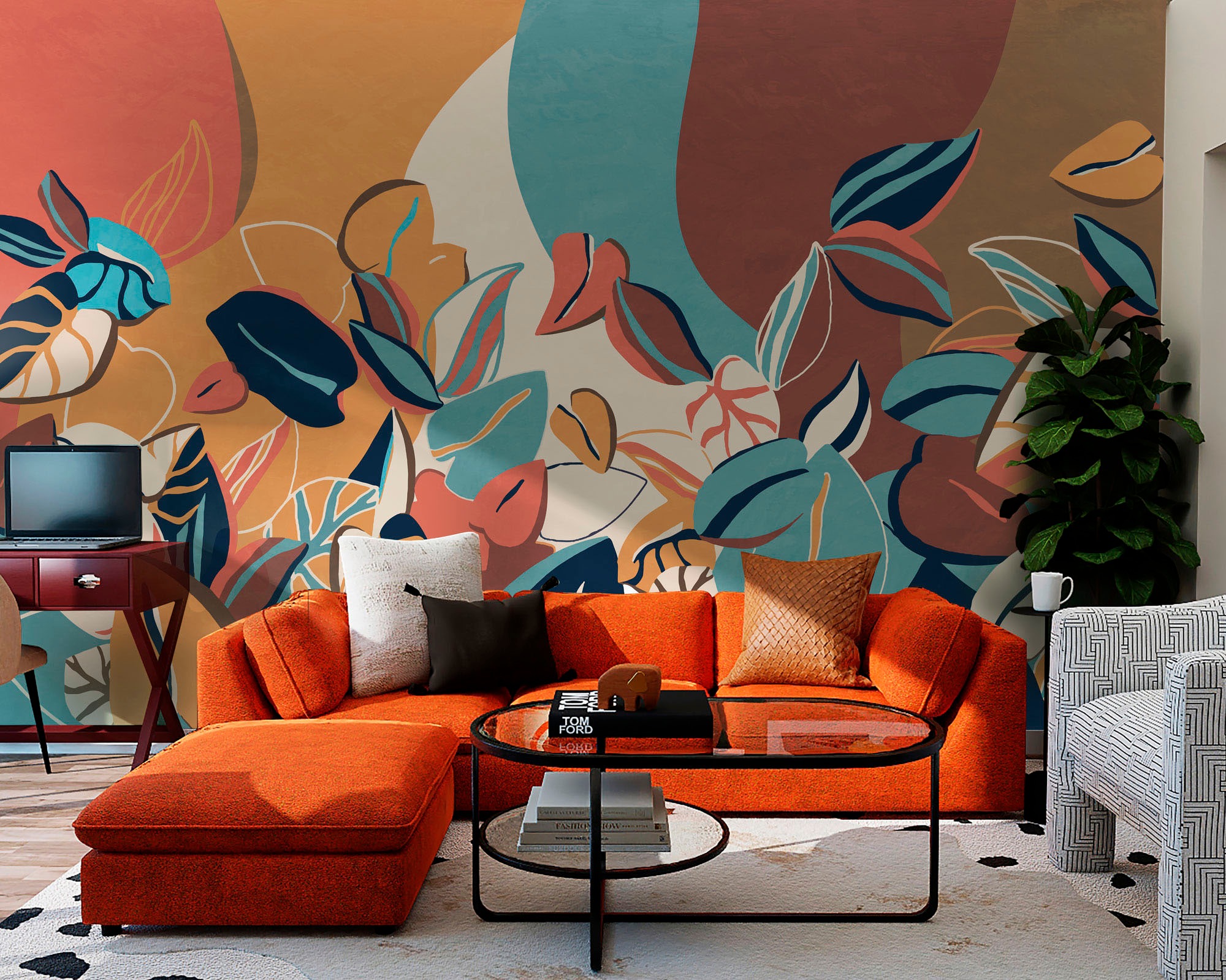 Komar Fototapete »Digitaldruck Vlies - Audrey - Grösse 400 x 250 cm«, bedruckt, Wohnzimmer, Schlafzimmer
