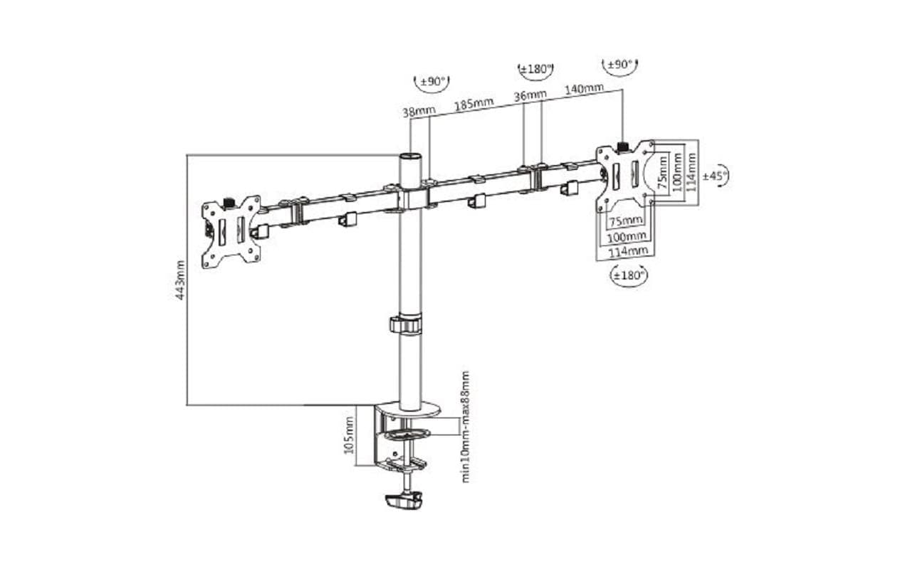 Monitor-Halterung »Audizio MAD20 bis 8 kg –«