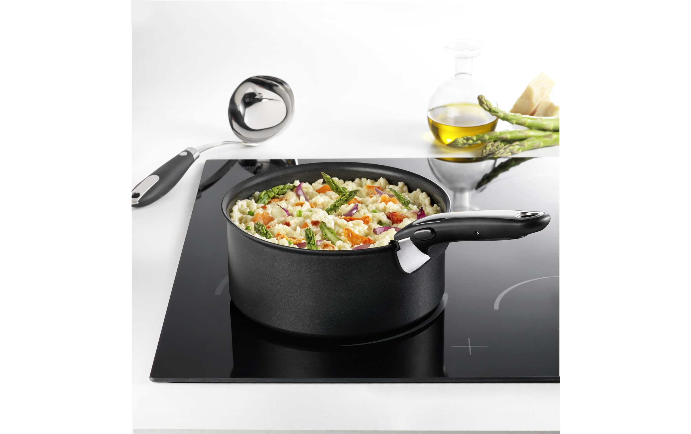 Tefal Pfannen-Set »Ingenio Expertise«, Edelstahl, (3 tlg.), Geeignet für alle Herdarten, auch Induktion und Thermo-Signal