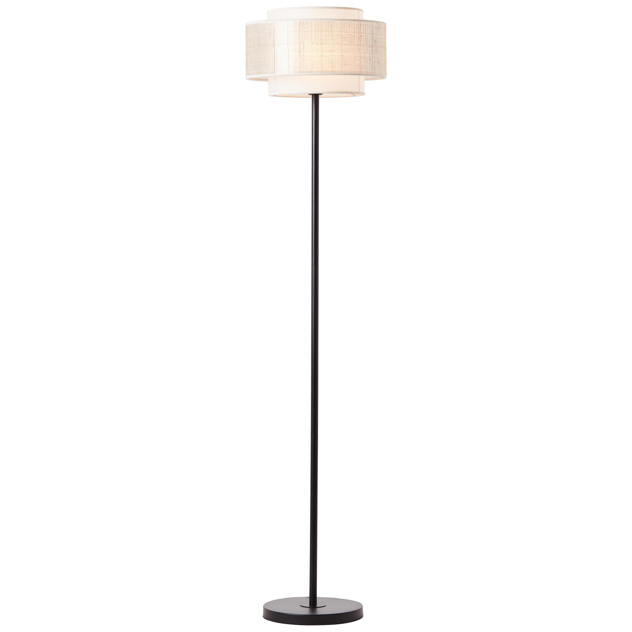 Brilliant Stehlampe »Odar«, 1 flammig, Leuchtmittel E27 ohne Leuchtmittel, Stehlampe 1flg schwarz/beige
