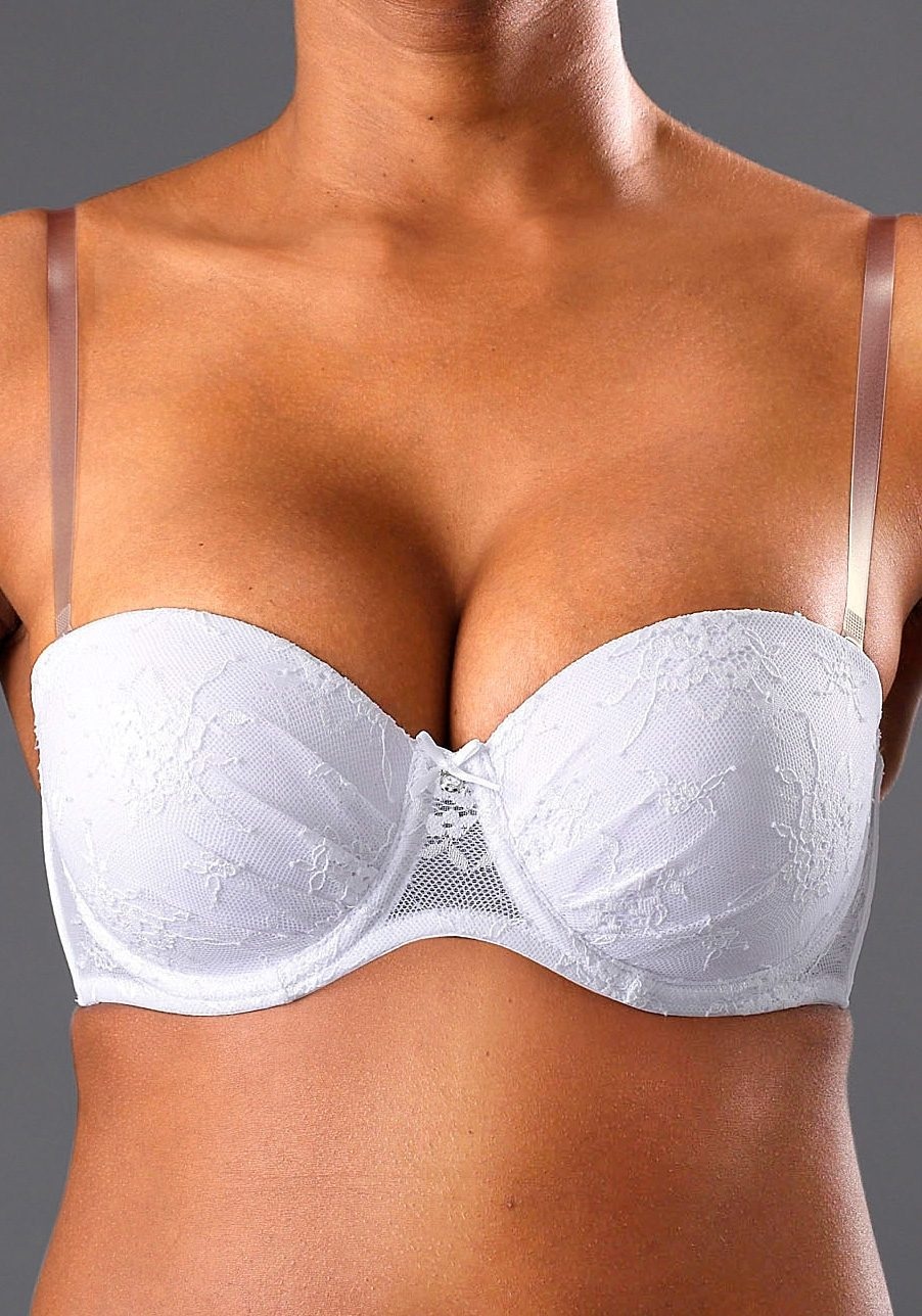 LASCANA Push-up-BH »Chelina«, mit abnehmbaren, normalen und transparenten  Trägern, Dessous bei ♕