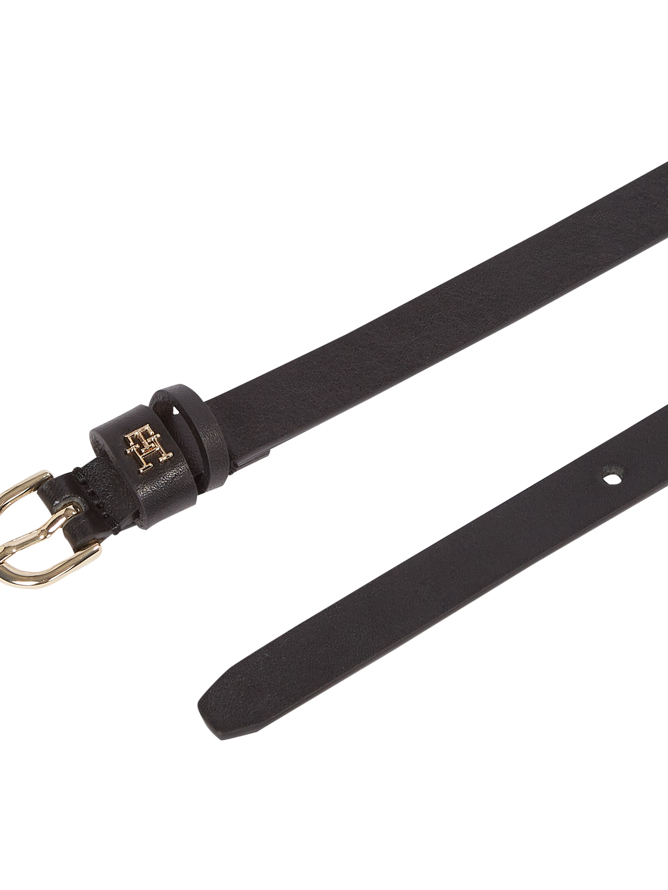 Tommy Hilfiger Ledergürtel »ESSENTIAL EFFORTLESS 1.5«, Ovale Einfachdornschliesse, Logoemblem