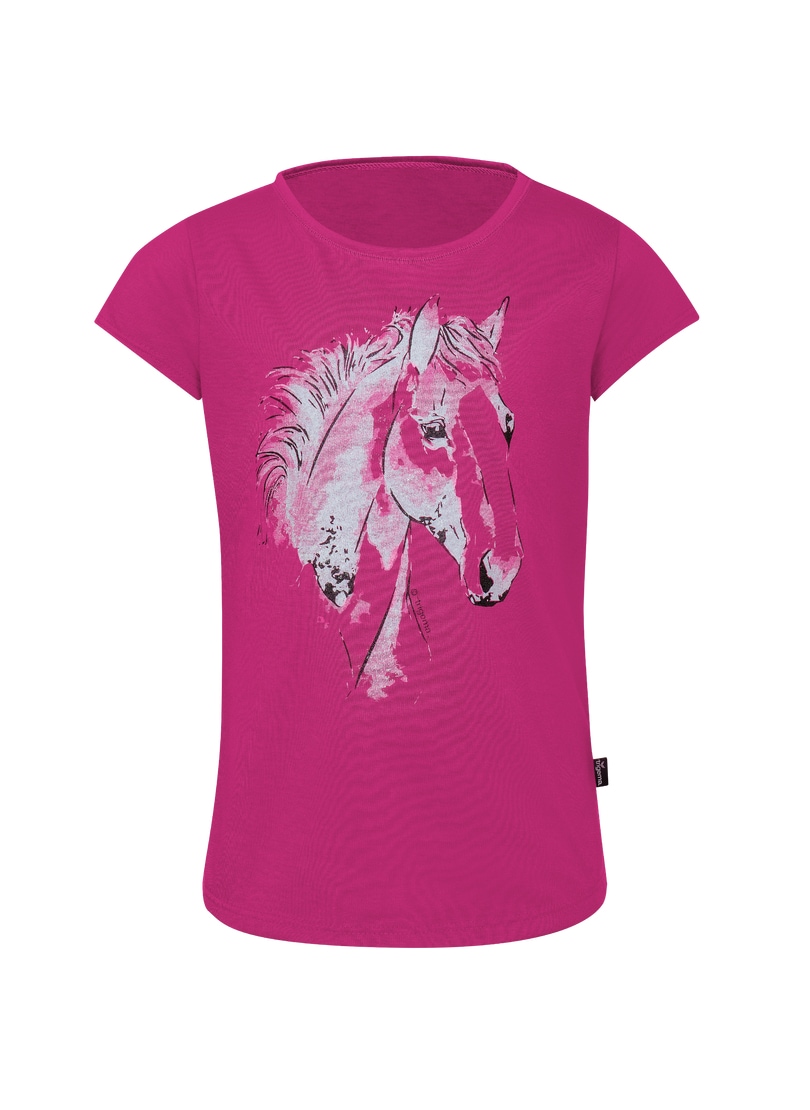 Trigema T-Shirt »TRIGEMA T-Shirt mit niedlichem Pferdemotiv«, (1 tlg.)
